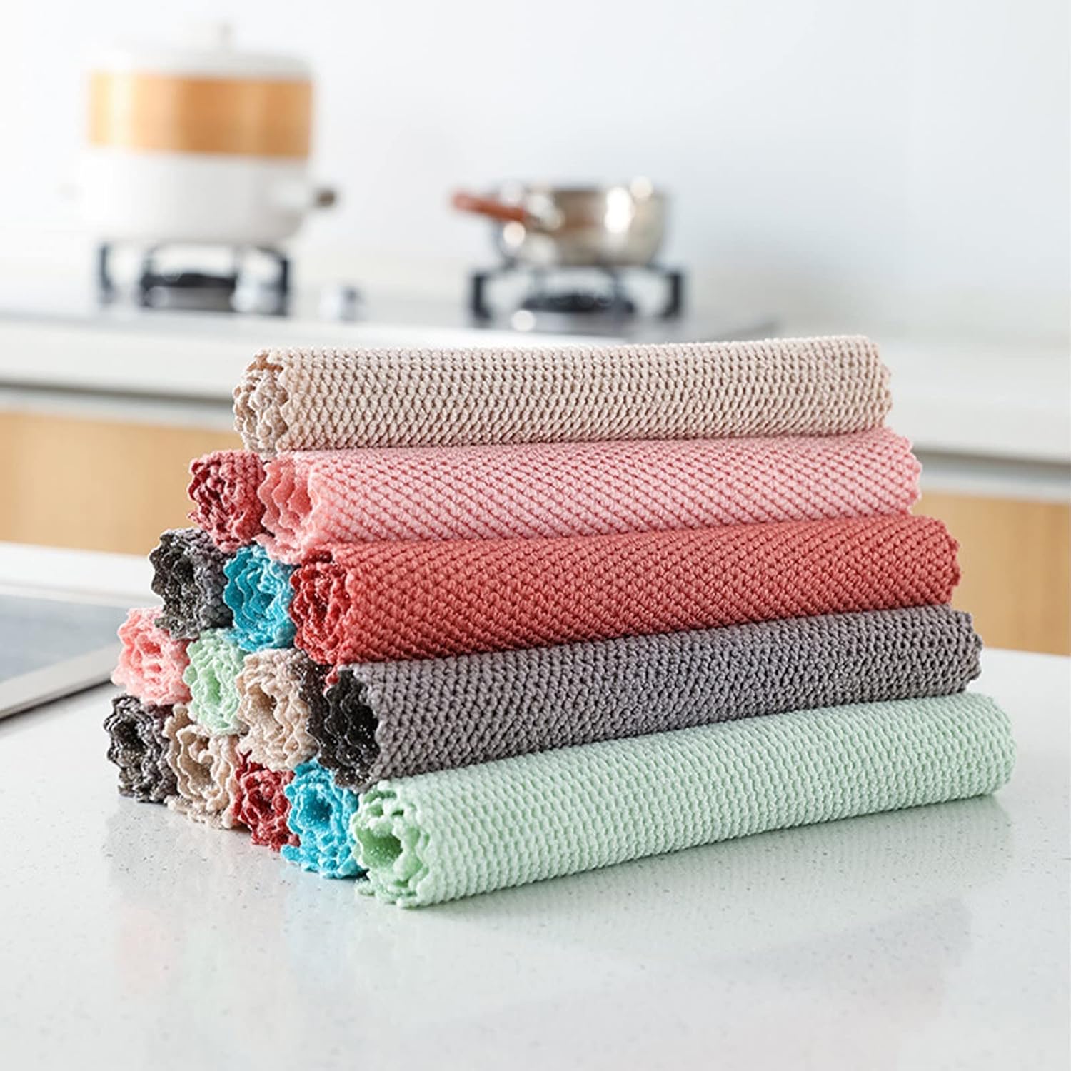 Toalla de microfibra Toallas de cocina Paños de cocina Rápido Limpieza de Microfibra Secado y Paños Absorbentes Super Dish Paño de microfibra