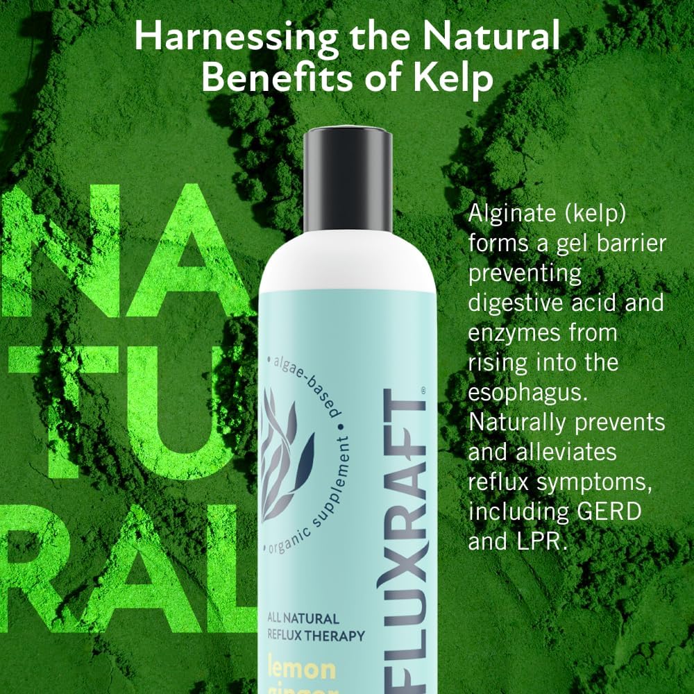 Natural Acid Reflux Relief Supplement for GERD Relief, Heartburn, LPR and Indigestion Relief. Natural Alginate Therapy. 47 Servings Per Bottle.