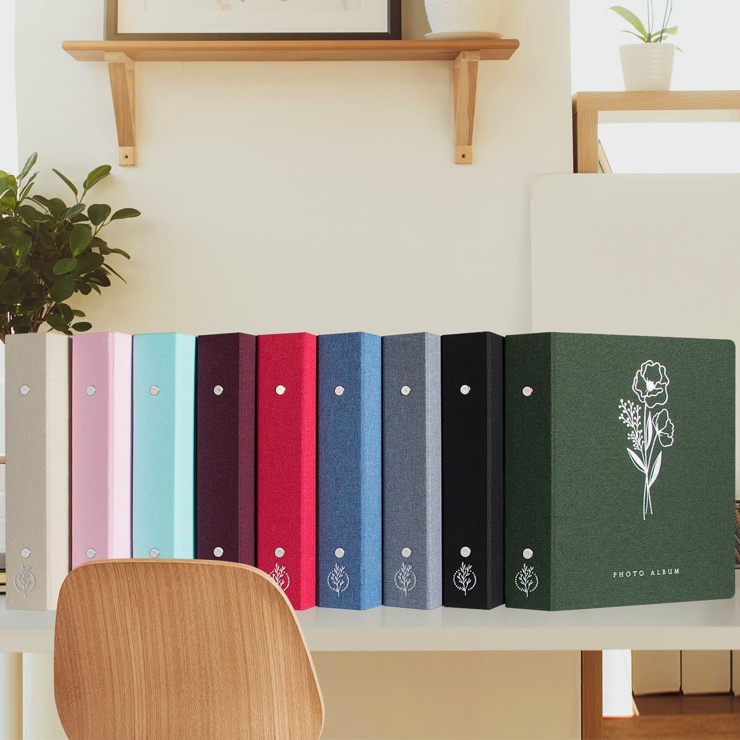 Lanpn Álbum de fotos de 4 x 6 pulgadas, 600 bolsillos, cubierta de lino, álbumes de imágenes grandes con capacidad para 600 fotos horizontales y