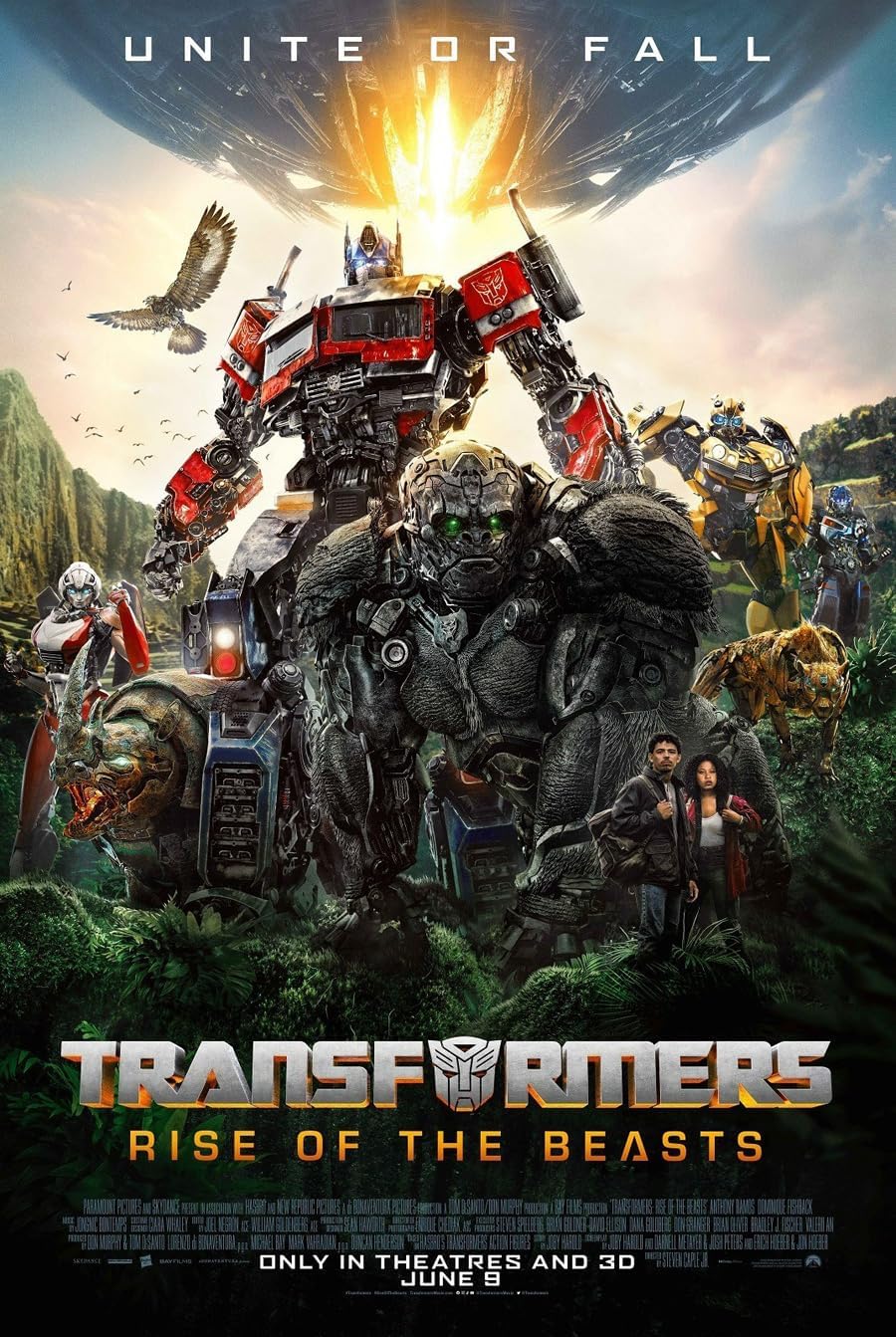 TRANSFORMADORES RISE OF THE BEASTS PELÍCULA CARTEL 2 CARAS ORIGINAL 27×40 ANTHONY RAMOS