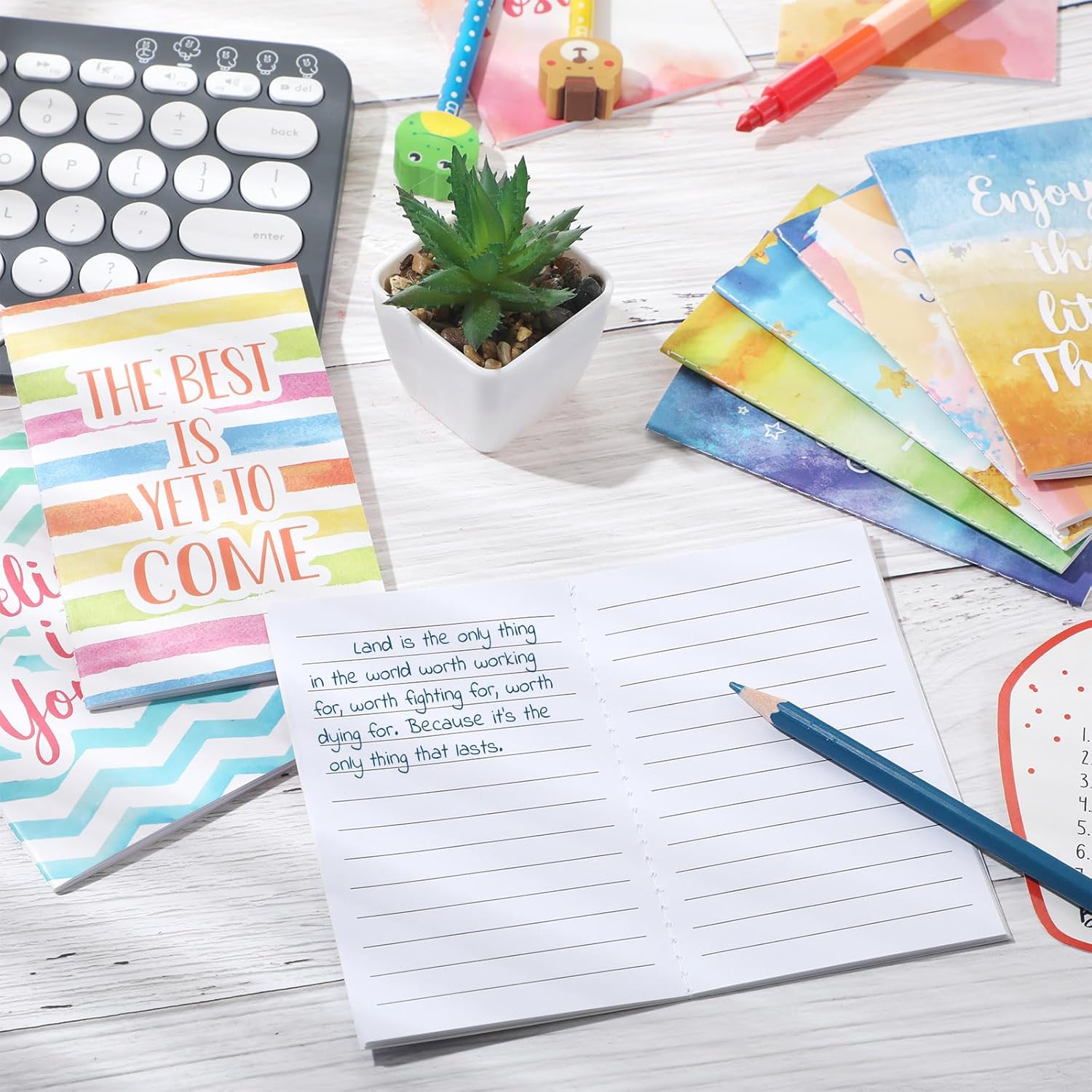 Pasimy – Bloc de notas inspirador, mini cuaderno motivacional a granel, pequeño diario de bolsillo colorido, bloc de notas con citas inspiradoras