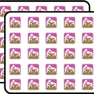 Etiqueta deportiva de lucha libre para álbumes de recortes, calendarios, artes, manualidades infantiles, álbumes, diarios de viñetas, paquete de 50 Etiqueta deportiva de lucha libre para álbumes de recortes, calendarios, artes, manualidades infantiles, álbumes, diarios de viñetas, paquete de 50