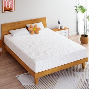 Wellos Colchón individual para niños, colchón de espuma viscoelástica de 8 pulgadas en una caja, colchón con diseño de funda mejorado y firmeza Wellos Colchón individual para niños, colchón de espuma viscoelástica de 8 pulgadas en una caja, colchón con diseño de funda mejorado y firmeza