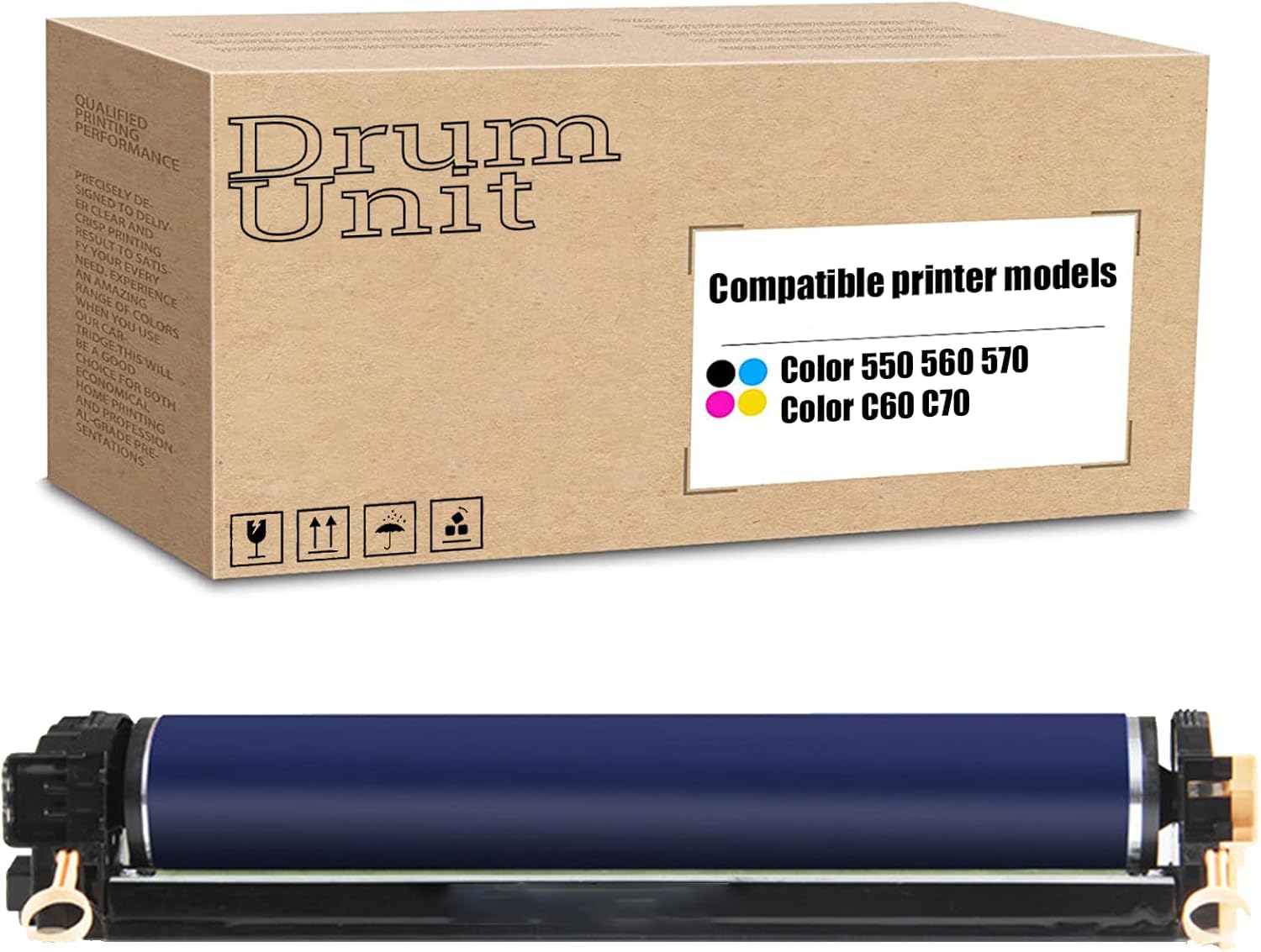 Reemplazo de unidad de tambor compatible para Xerox 013R00663 013R00664 Cartucho de tambor para impresora Color 550 560 570 C60 C70 Negro