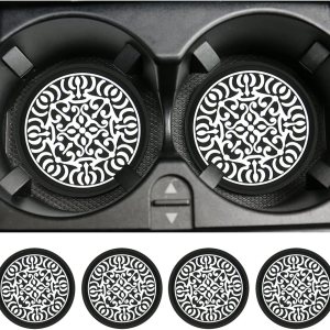 4 posavasos para automóvil, portavasos de PVC de 2.75 pulgadas, antideslizante, incrustado en adornos, accesorios para el interior del automóvil, 4 posavasos para automóvil, portavasos de PVC de 2.75 pulgadas, antideslizante, incrustado en adornos, accesorios para el interior del automóvil,