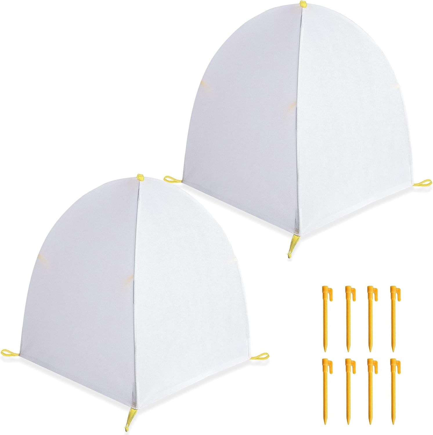2 cubiertas de invierno para arbustos de invierno de 22 x 22 x 23 pulgadas, cubiertas de nieve de invierno y heladas con estacas, tienda de