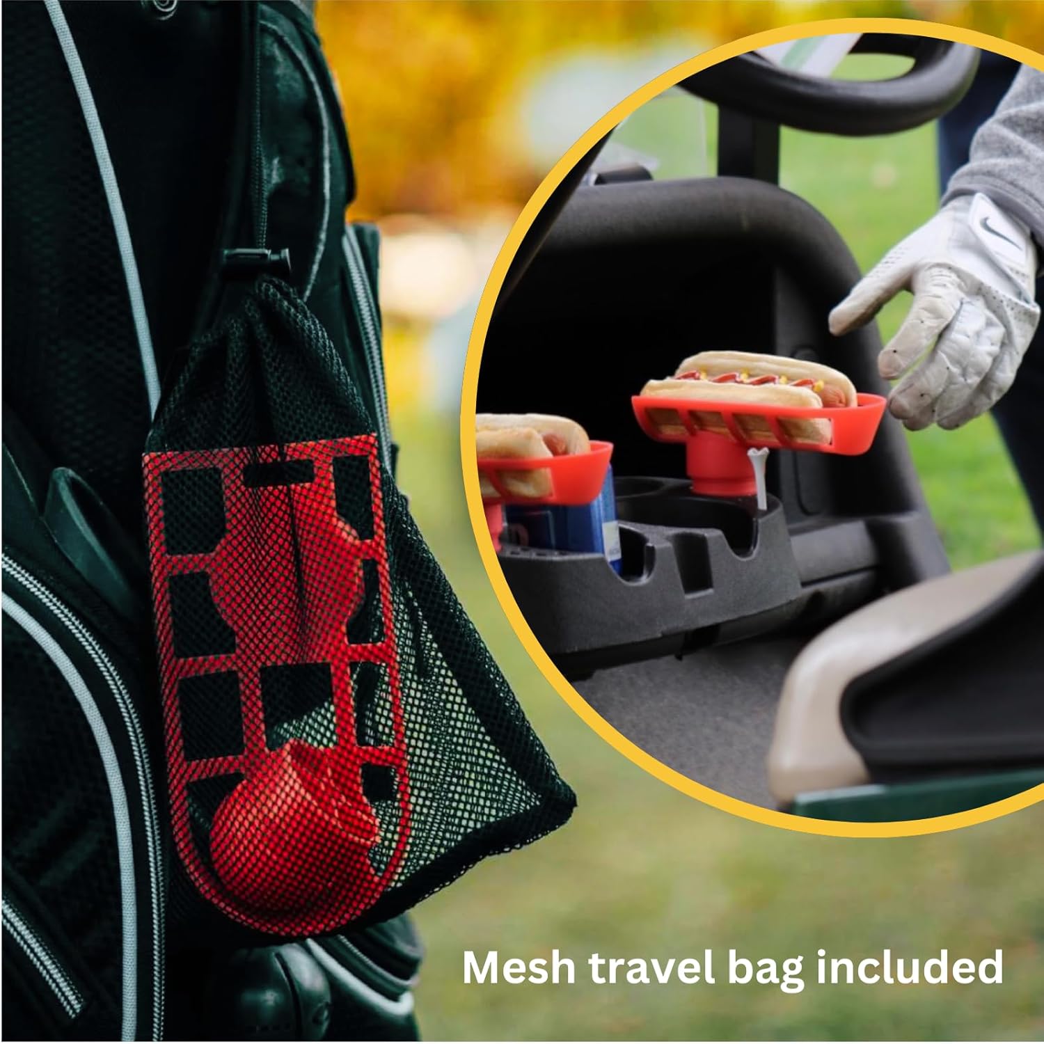 Dog’on Caddy – Soporte para carrito de golf para perros calientes  Regalos de torneo de golf  Regalo único de golf  Regalos de golf de menos de $15