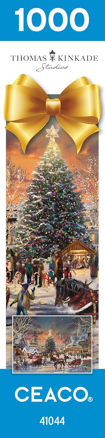 Ceaco – Thomas Kinkade – Holiday – Festival de Navidad – Rompecabezas de 1000 piezas