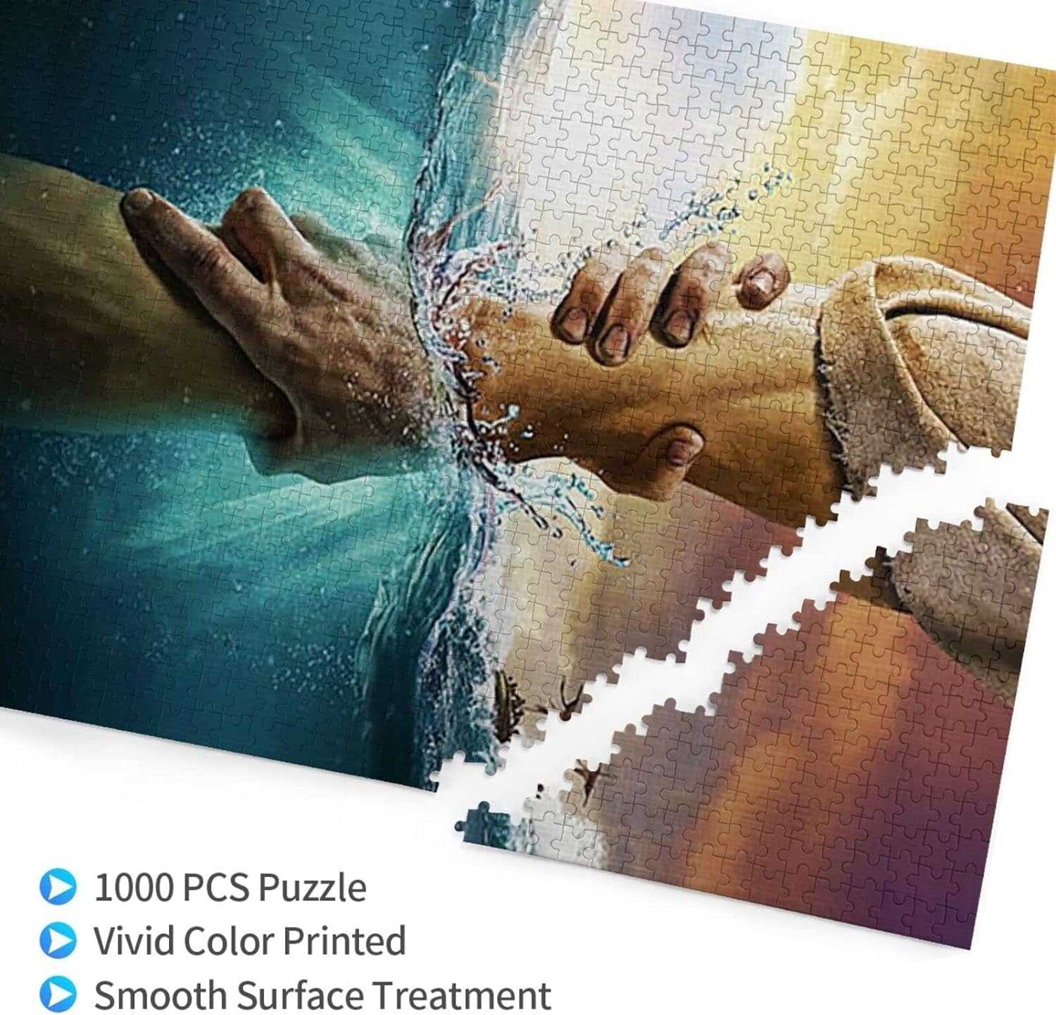 Jesus Give Me Your Hand – Rompecabezas de 1000 piezas para adultos y niños, rompecabezas para adultos y niños, rompecabezas para adultos, juego de