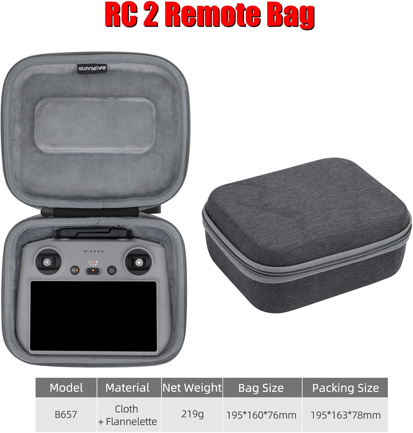 Ngaantyun Mini4 Pro Funda para DJI Mini 4 Pro Accesorios Drone Body Bag RC2 RC-N2 Controlador Remoto Viaje Llevar Shell Duro
