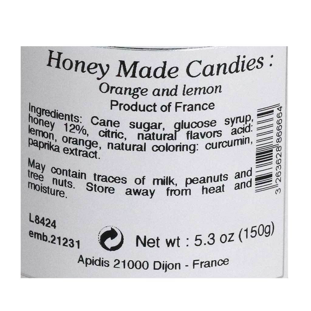Abeille Diligente, caramelo de miel de limón y naranja, 5.29 oz