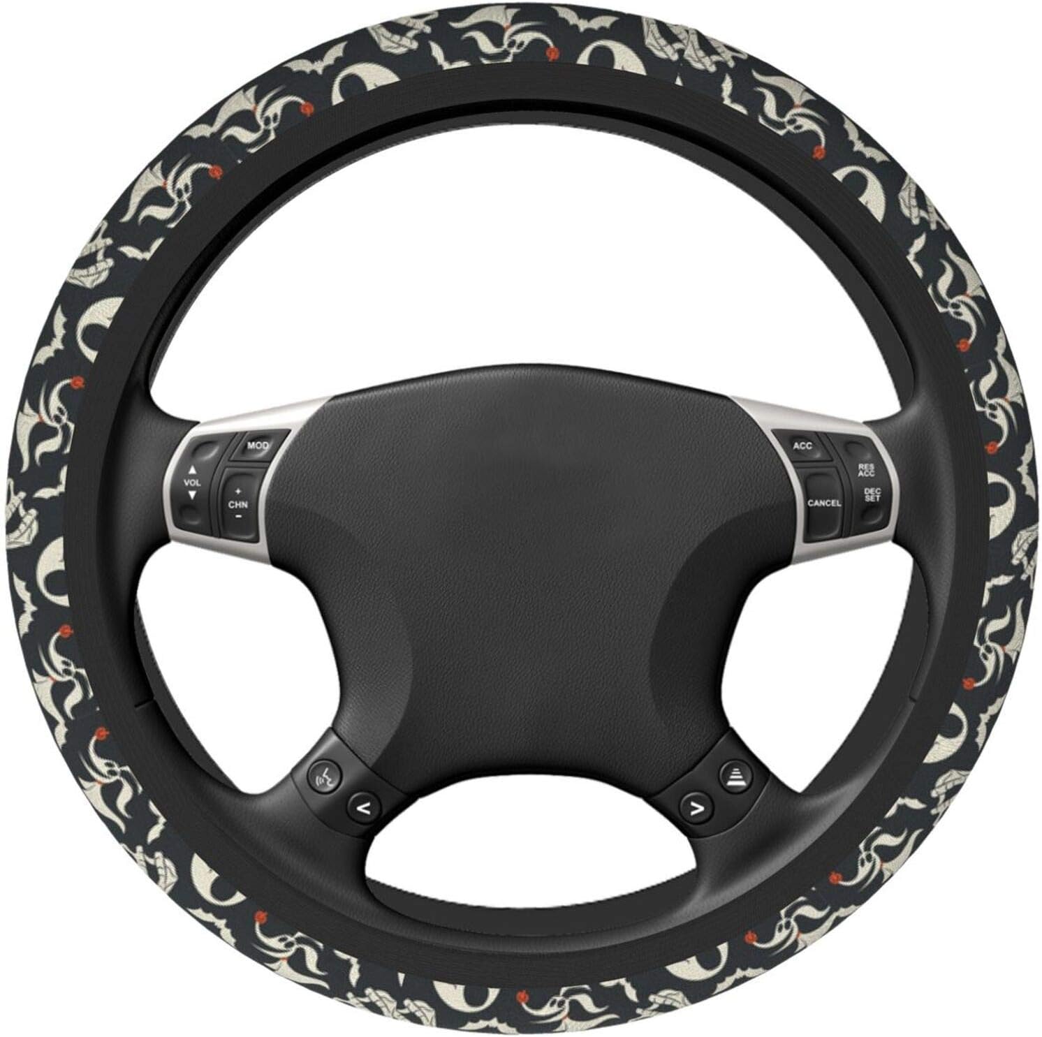 The Nightmare Before Christmas – Fundas universales para volante de automóvil, bonitos accesorios, funda protectora de neopreno antideslizante que