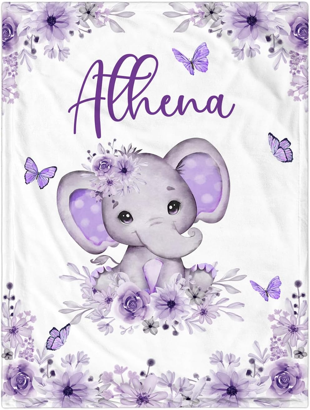 Manta de bebé personalizada para niñas, manta de bebé personalizada con nombre, suave y acogedora manta personalizada con nombre para niños, manta