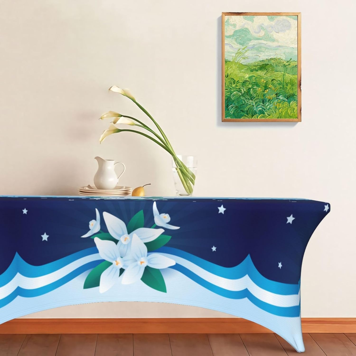 Mantel personalizado con logotipo, mantel elástico personalizable, añade tu foto personalizada, imagen a la moda, personalizable con logotipo para