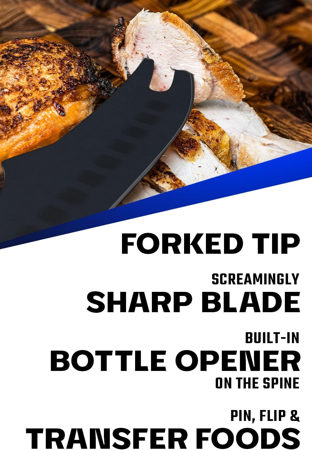 Dalstrong BBQ Pitmaster – Cuchillo para carne, 6.5 pulgadas, serie Shadow Black, recubierto de nitruro de titanio negro, cuchillo de cocina de alto