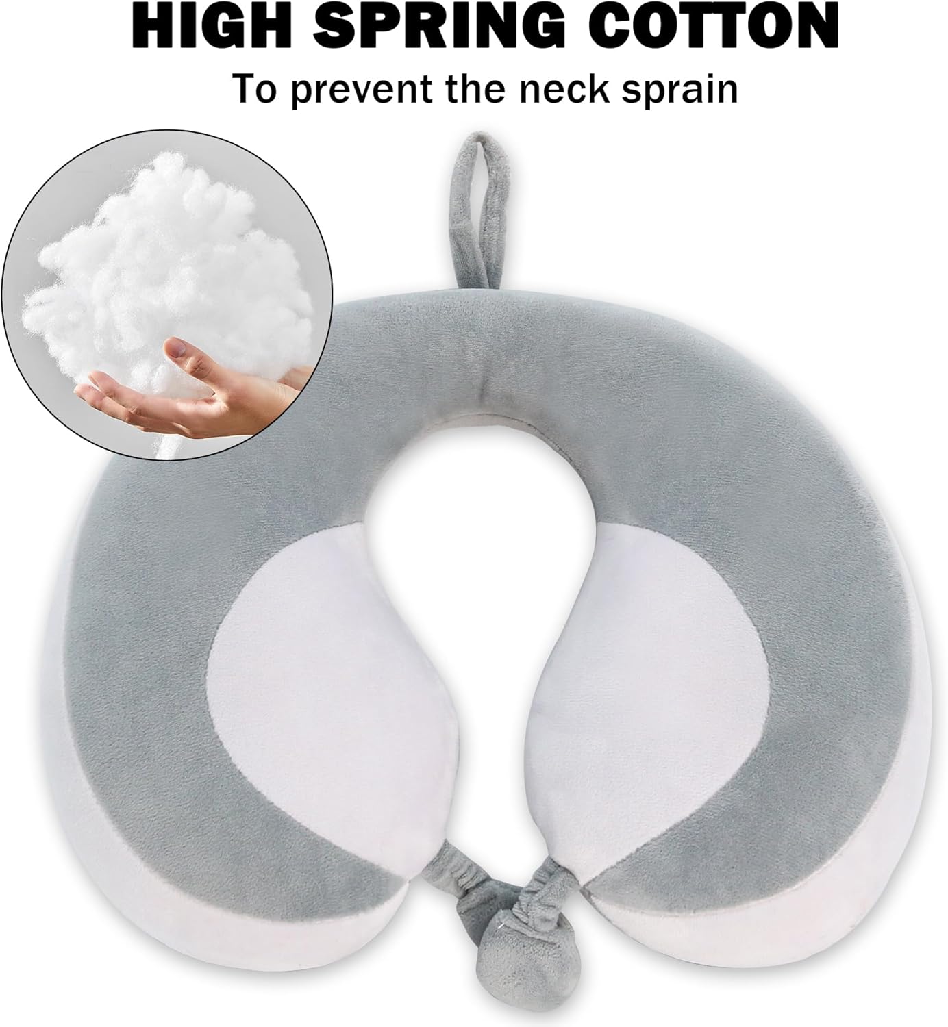 Almohada de viaje para niños para asiento de automóvil, soporte para el cuello y la barbilla para descansar cómodamente soporta la cabeza, 100%