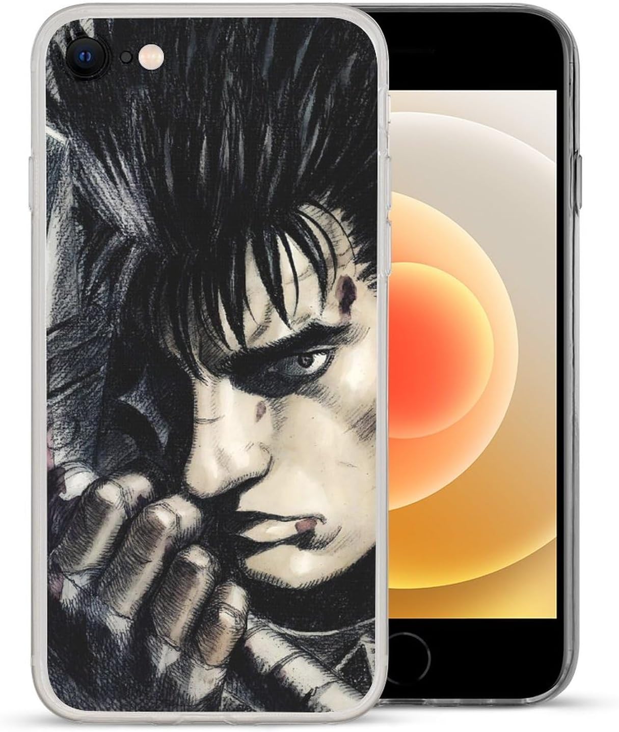 Para Samsung Galaxy A52 5G, Anime Role Hero Guts #07 Transparente Protectora Suave Silicona A Prueba De Golpes Suave TPU Clear Funda De Teléfono