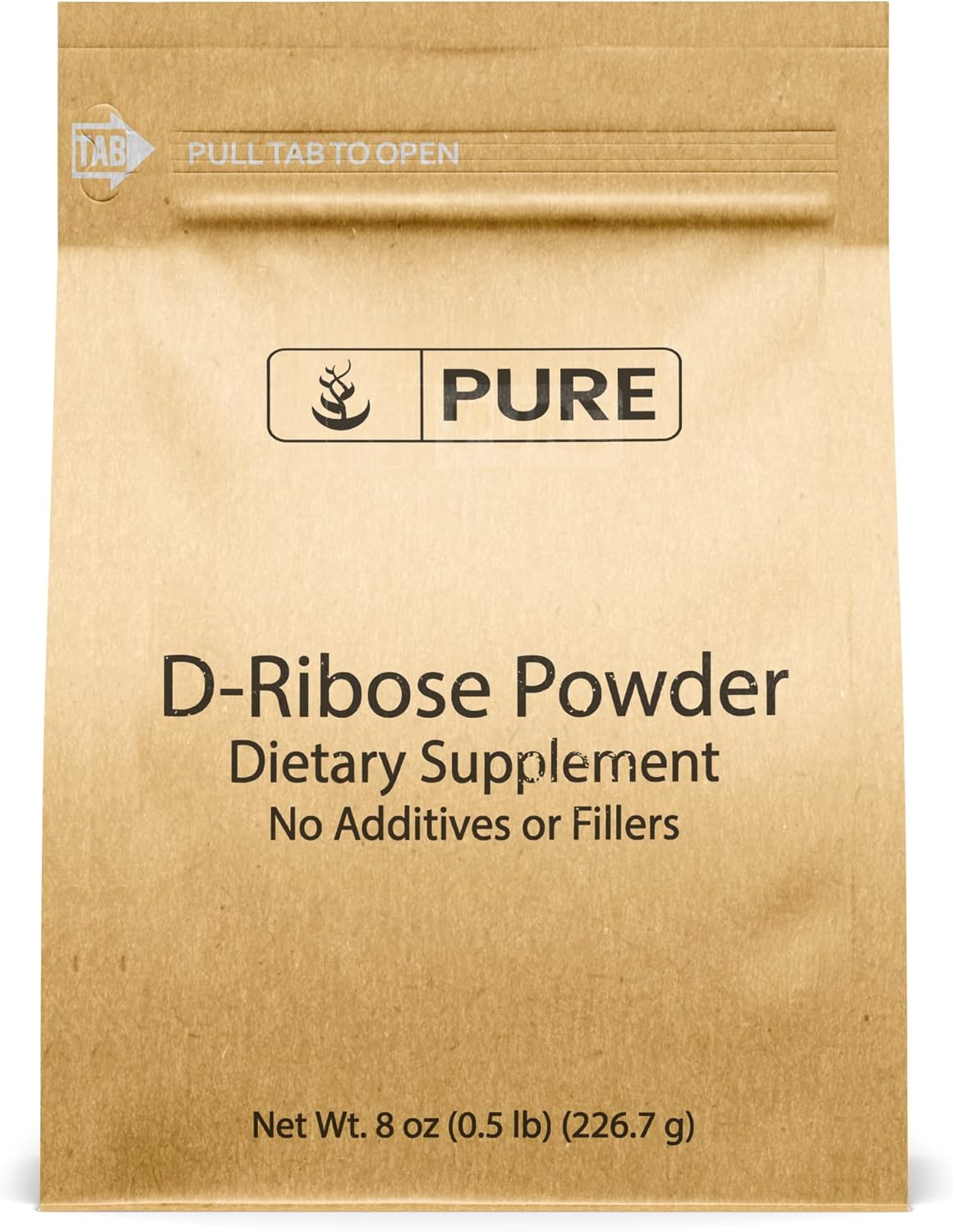 Pure Original Ingredients D-Ribose (8oz) Nutritional Supplement, Non-GMO, Gluten-Free, Unflavored