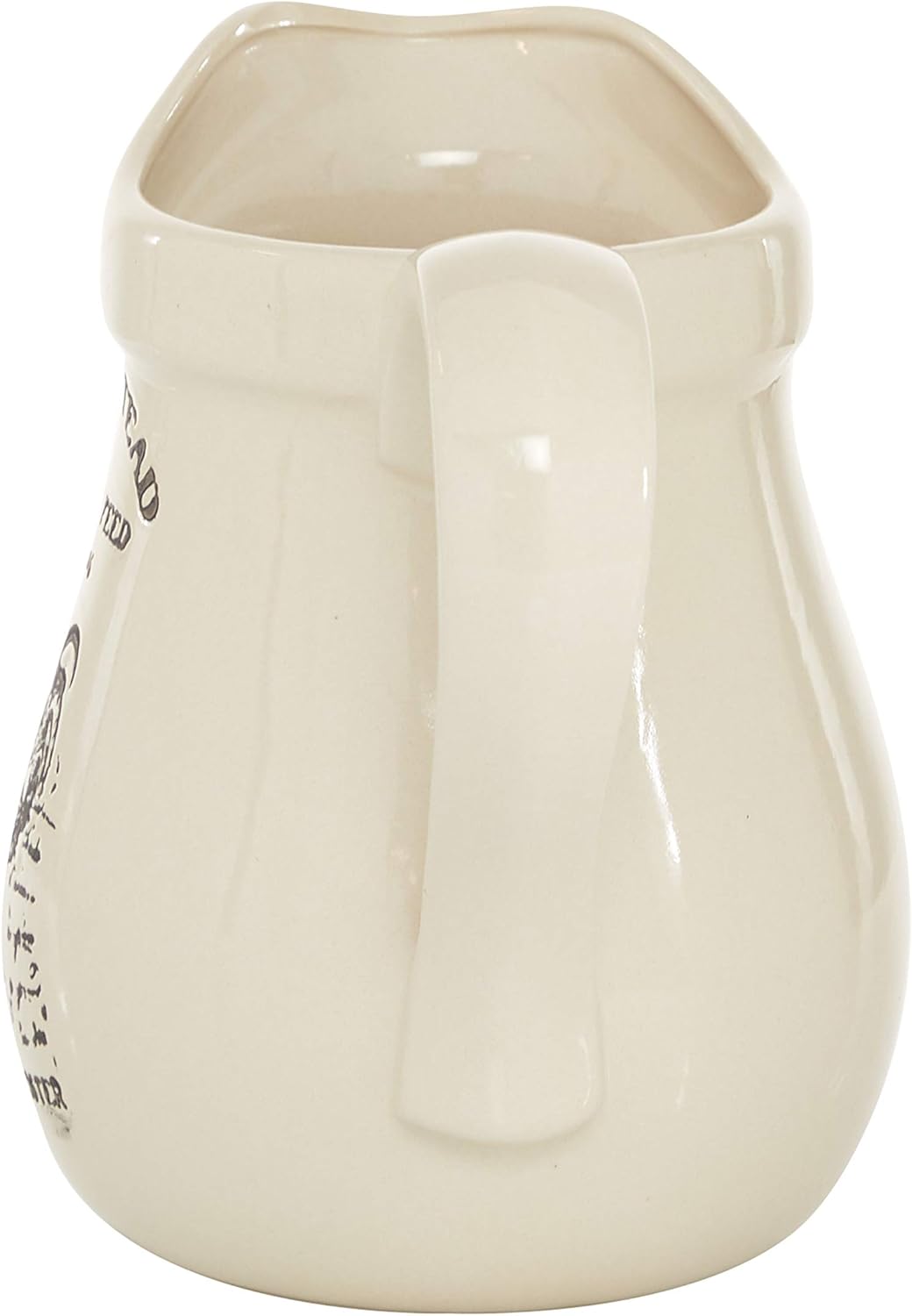 Deco 79 Jarrón de gallo de cerámica, 8″ x 7″ x 9″, beige