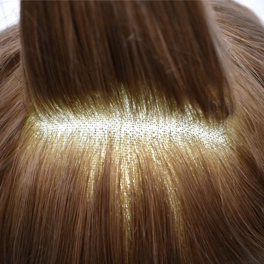Toupee para hombres Piezas de pelo Real Sistema de Cabello Humano para Hombres Encaje Suave Toupee Hombres Hairpieces PU Natural Línea capilar