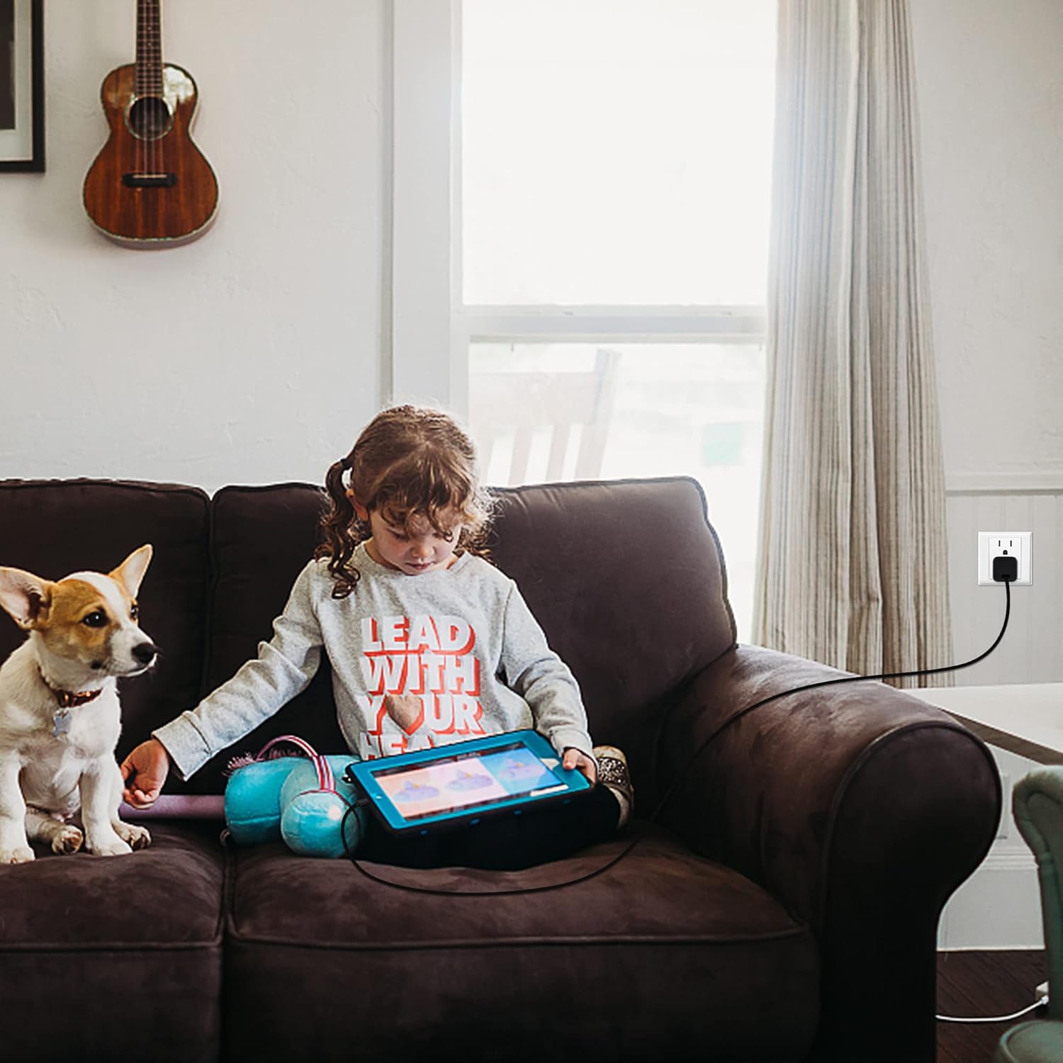 Hecho para Tienda, cargador de 15 W para tablet Fire (9-12 generación) de carga rápida con cable tipo C de 6.6 pies para Fire HD 8 10 (PlusKidsKids