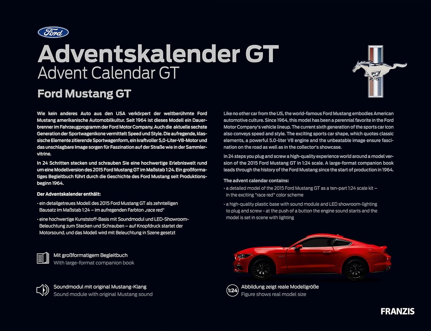 Calendario de Adviento Ford Mustang GT