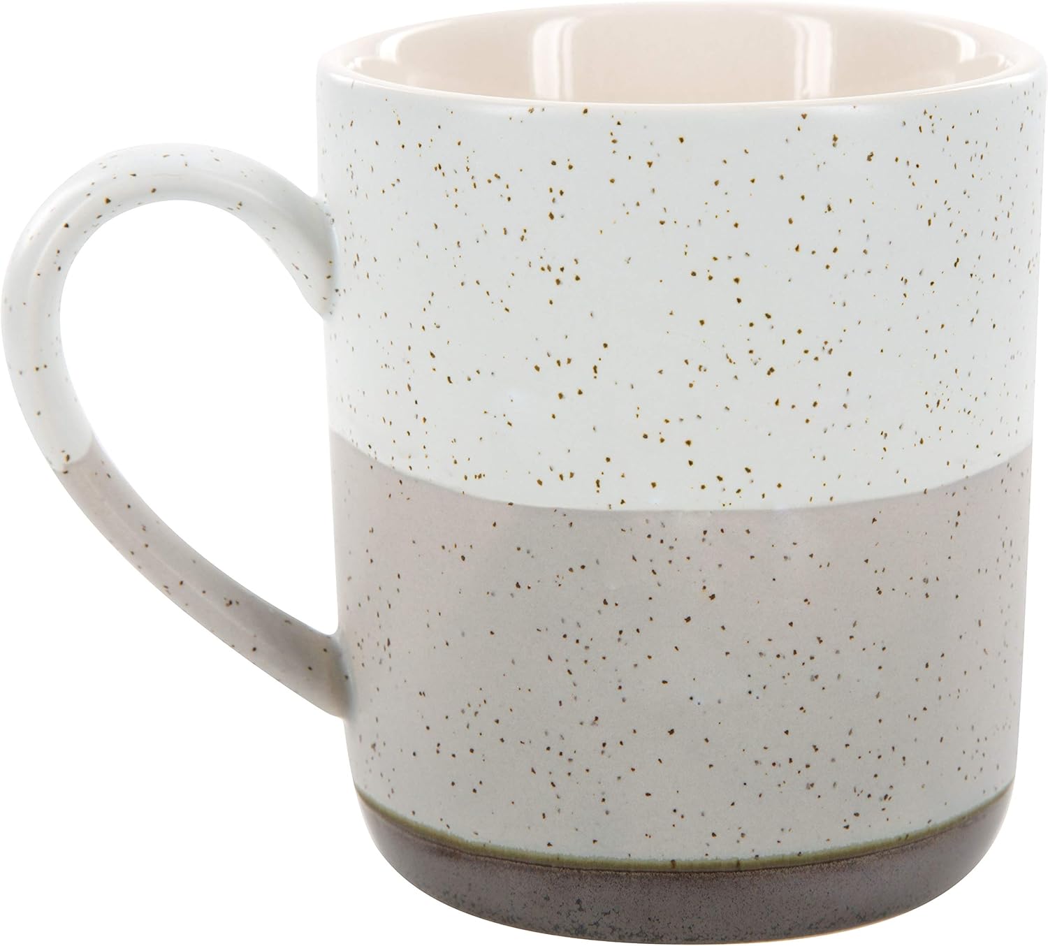 Pavilion Gift Company Retired Under New Management See Grandkids para más detalles taza de té de café de cerámica moteada de 15 onzas, color beige,