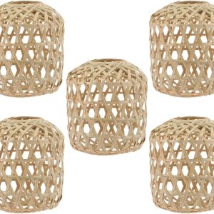 DOITOOL 5 unids Pantalla de Lámpara de Bambú Lámpara Colgante Lámparas Tejidas a Mano Lámpara Colgante Cubierta de Lámpara Cubierta de Lámpara DOITOOL 5 unids Pantalla de Lámpara de Bambú Lámpara Colgante Lámparas Tejidas a Mano Lámpara Colgante Cubierta de Lámpara Cubierta de Lámpara