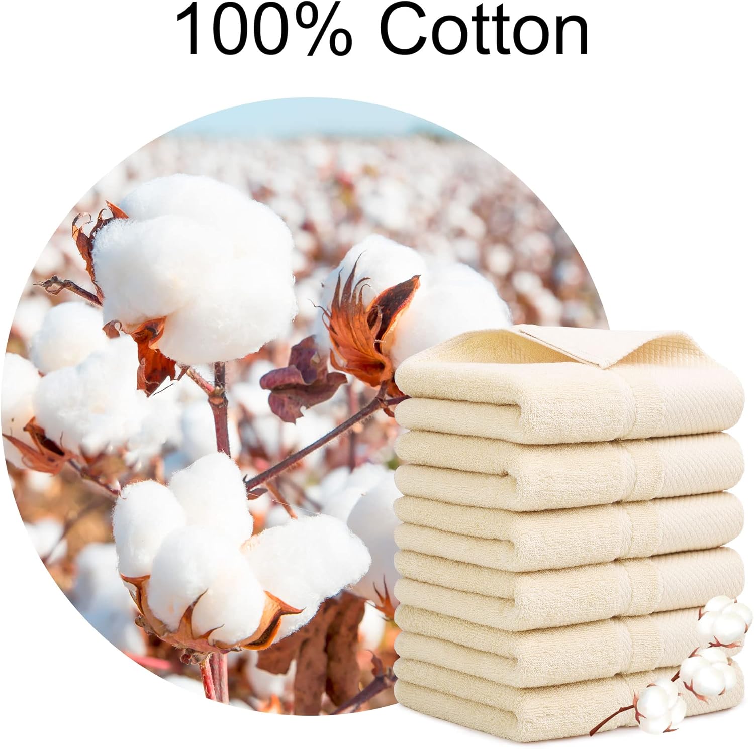 PiccoCasa Juego de toallas de mano de 14 x 30 pulgadas, suaves 100% algodón peinado de 600 GSM, toallas de lujo altamente absorbentes para baño,