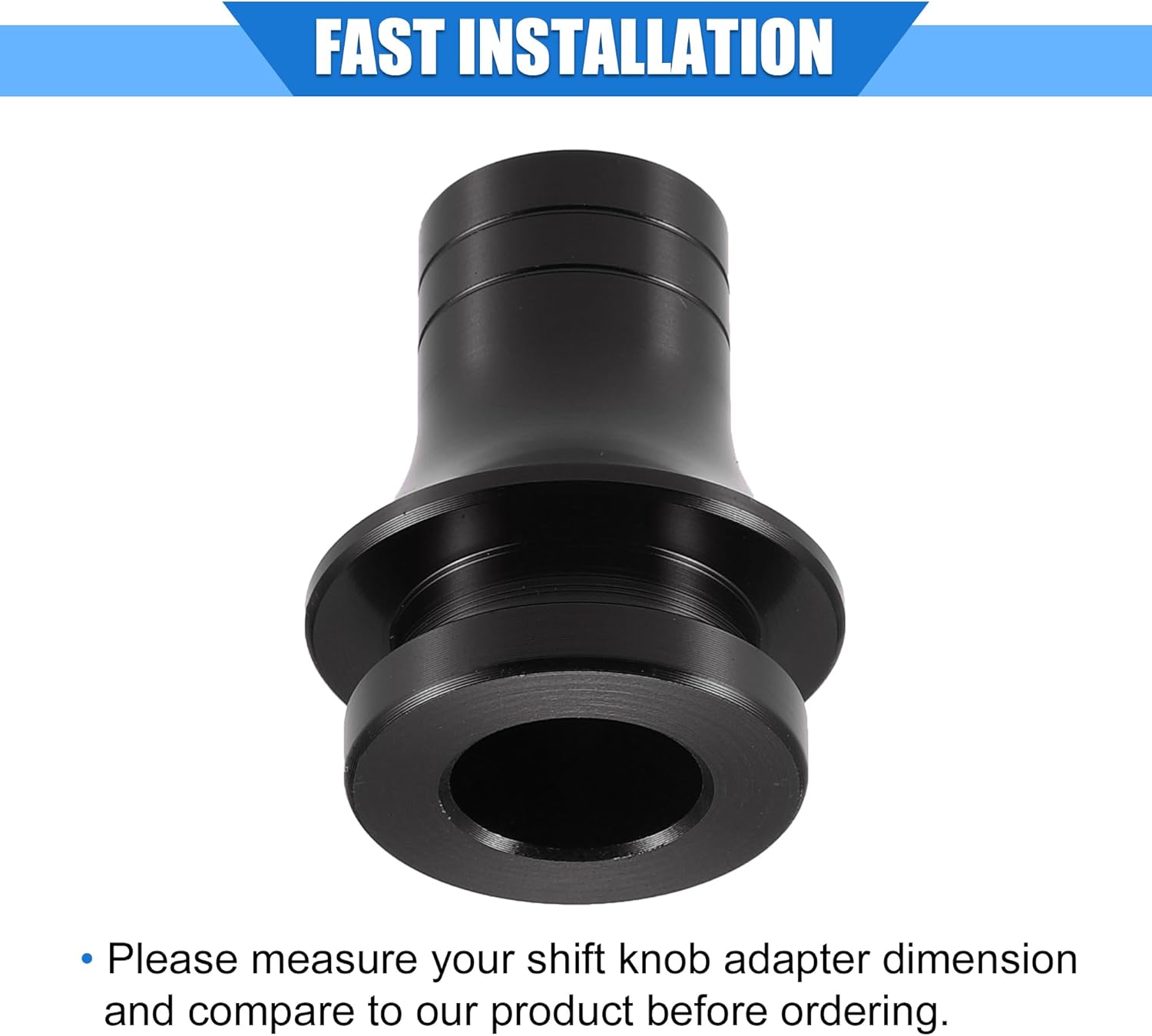 Adaptador de perilla de palanca de cambios de automóvil, M12 x 1.25, retenedor de maletero universal para vehículos de transmisión manual, aleación