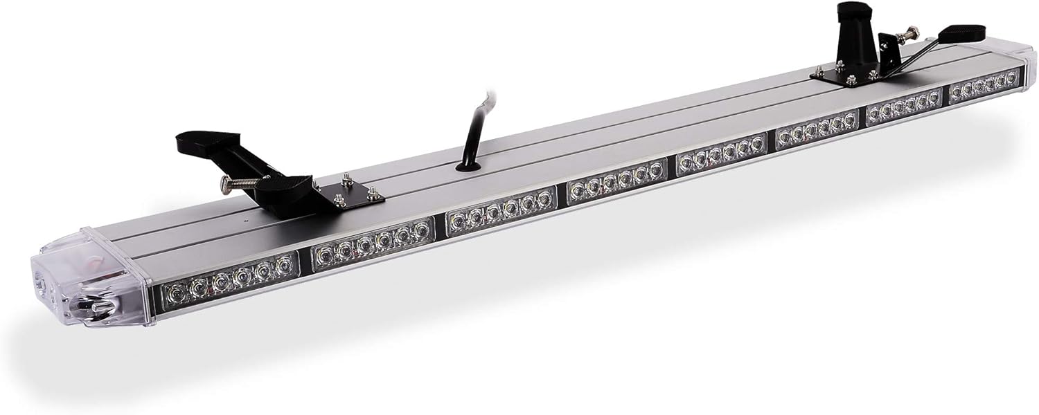 Condor TIR – Barra de luz LED de emergencia para vehículo de emergencia, 3 W, perfil bajo, 40 pulgadas (ámbarblanco)