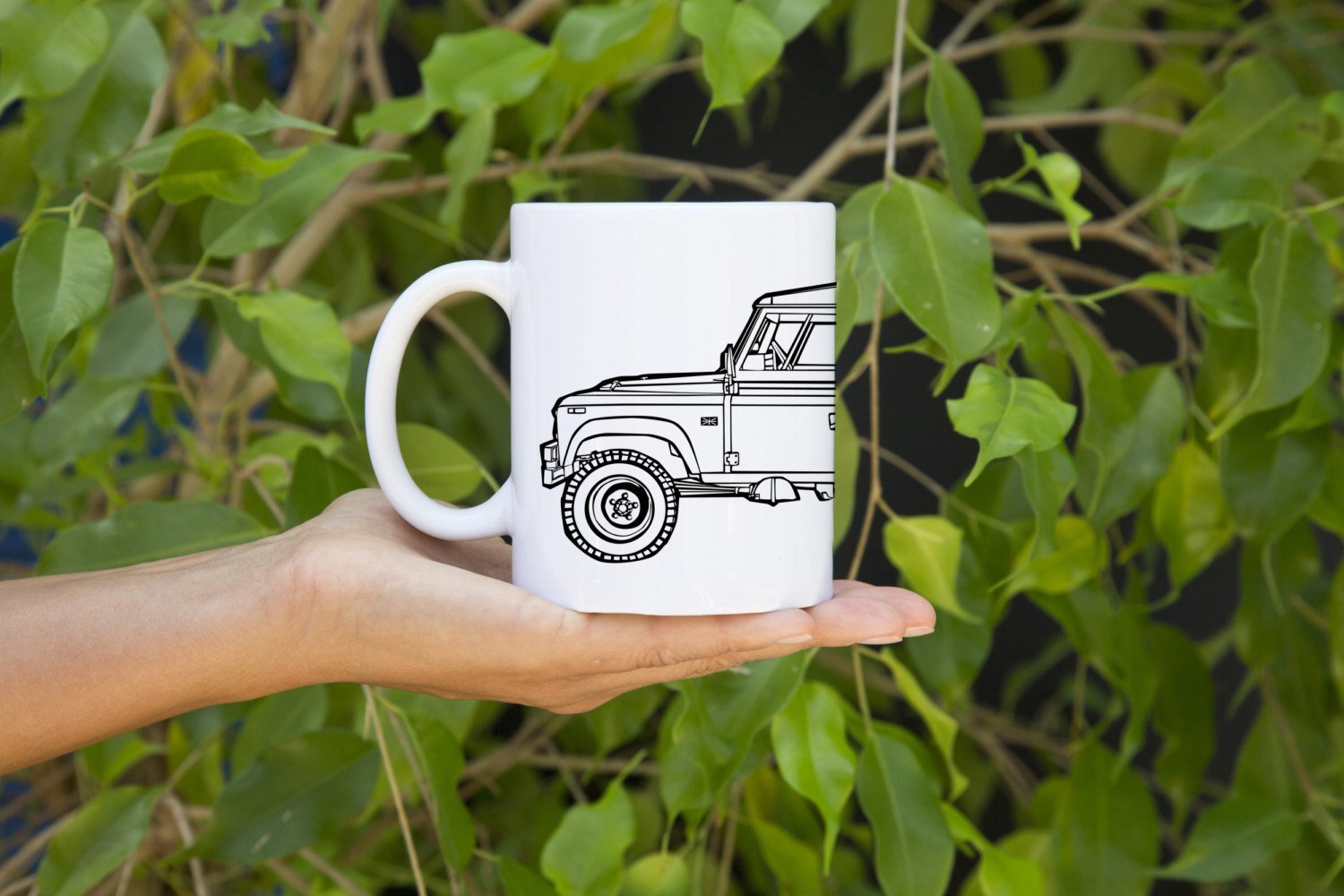 KillerBeeMoto 11 Oz Coffee Mug Limited Release British Land Rover Series 3 Off Road Vehicle
