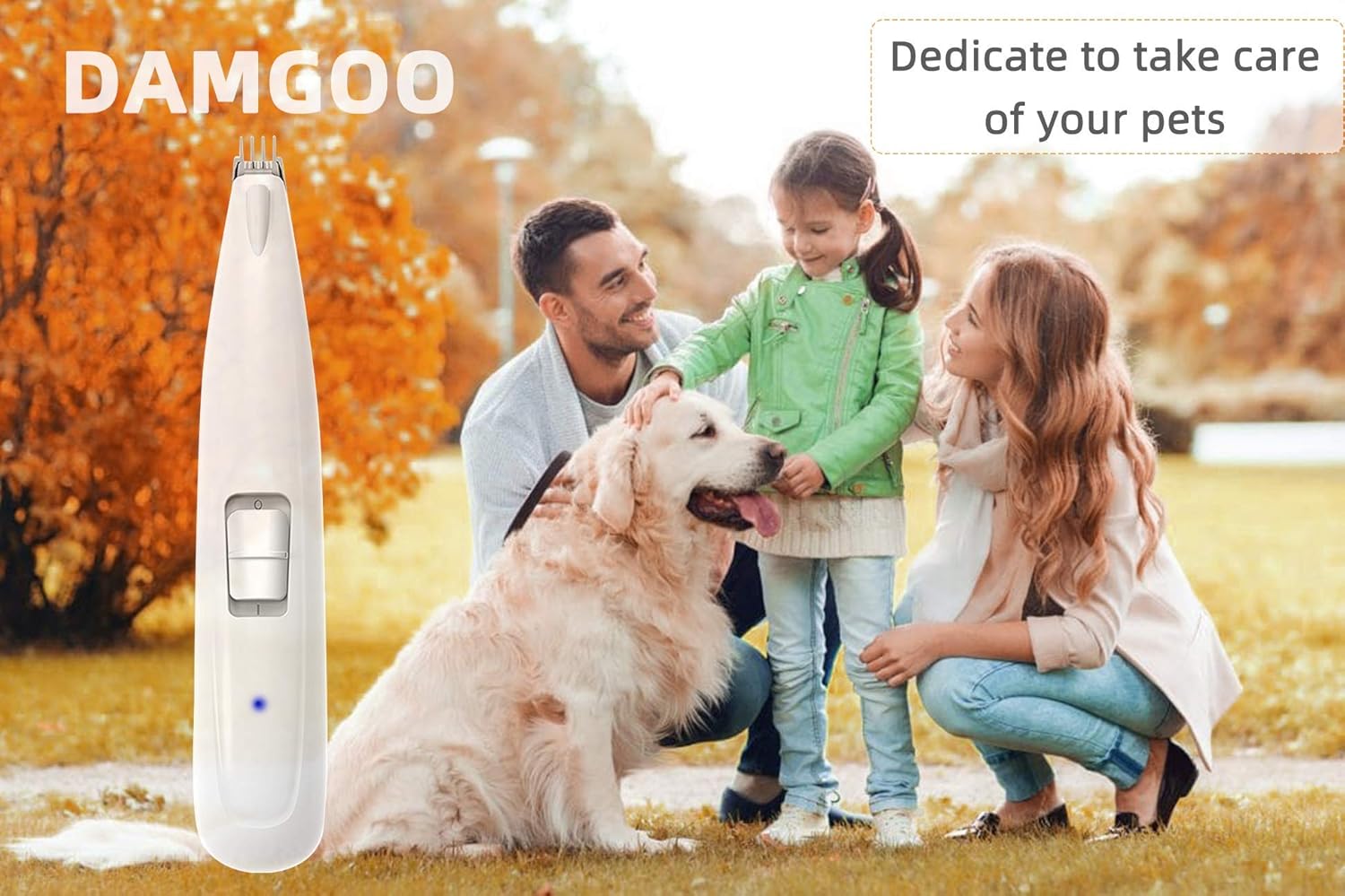 Cortadora eléctrica de pelo de pata de perro para gatos pequeños, cortapelos de Navidad, sin cable, mini cortapelos con luz, 2 velocidades,
