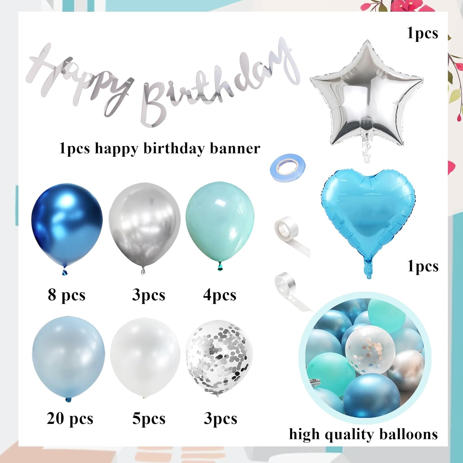 Decoración de fiesta de cumpleaños número 17 de Dancing Queen, decoraciones de fiesta de Mamma Mia para niñas, globos de bola de discoteca, cortina