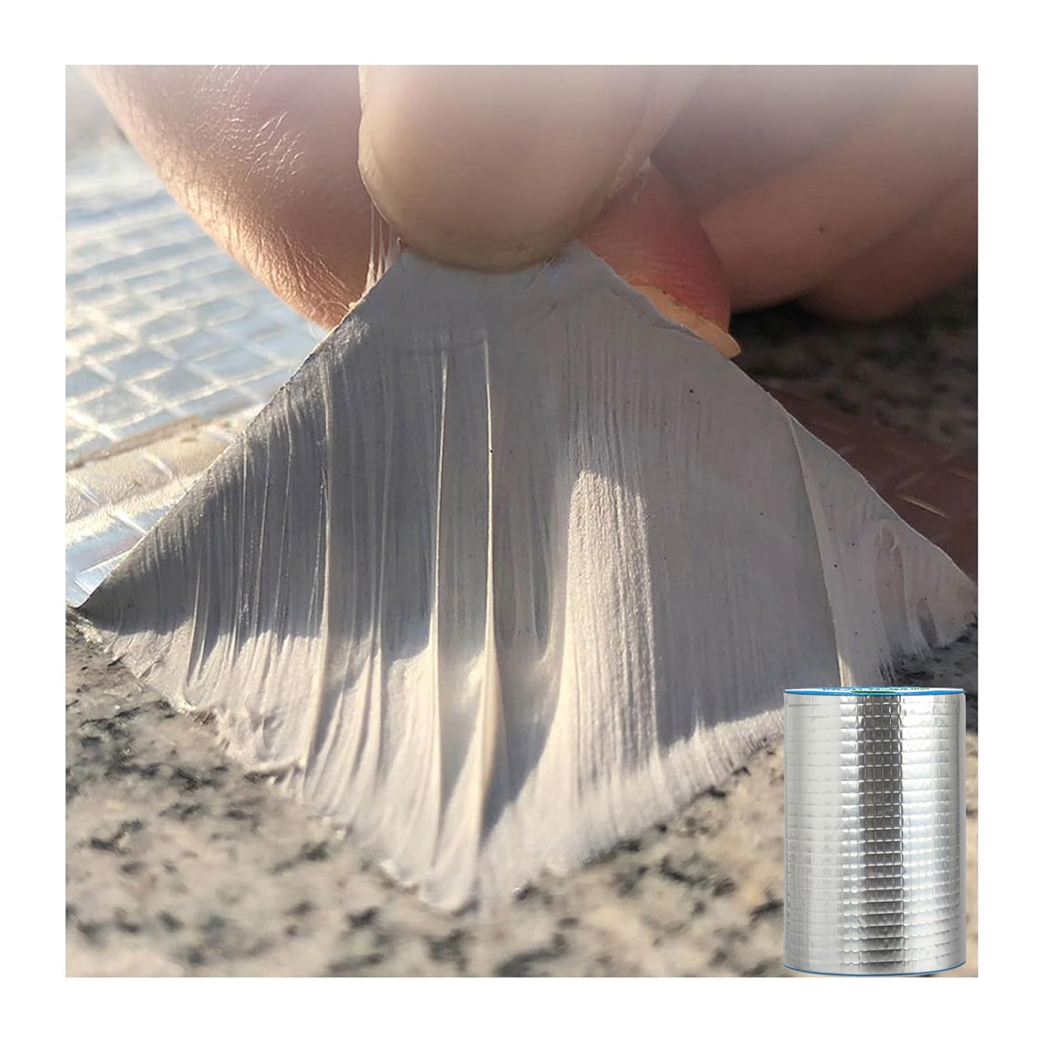 Cinta de butilo impermeable, cinta de sellado de butilo de papel de aluminio para fugas, cinta de goma butílica para cosechar barcos, sellado de