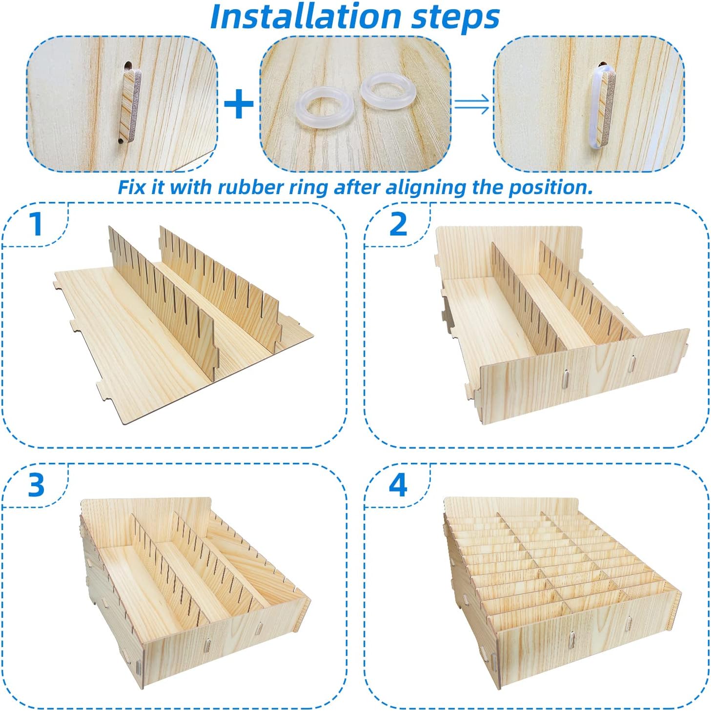 Hejall Wooden Desktop Storage Box Mobile Phone Management Storage Box Creative Desktop Office Meeting Finishing Grid Multi Cell Phone Rack Display