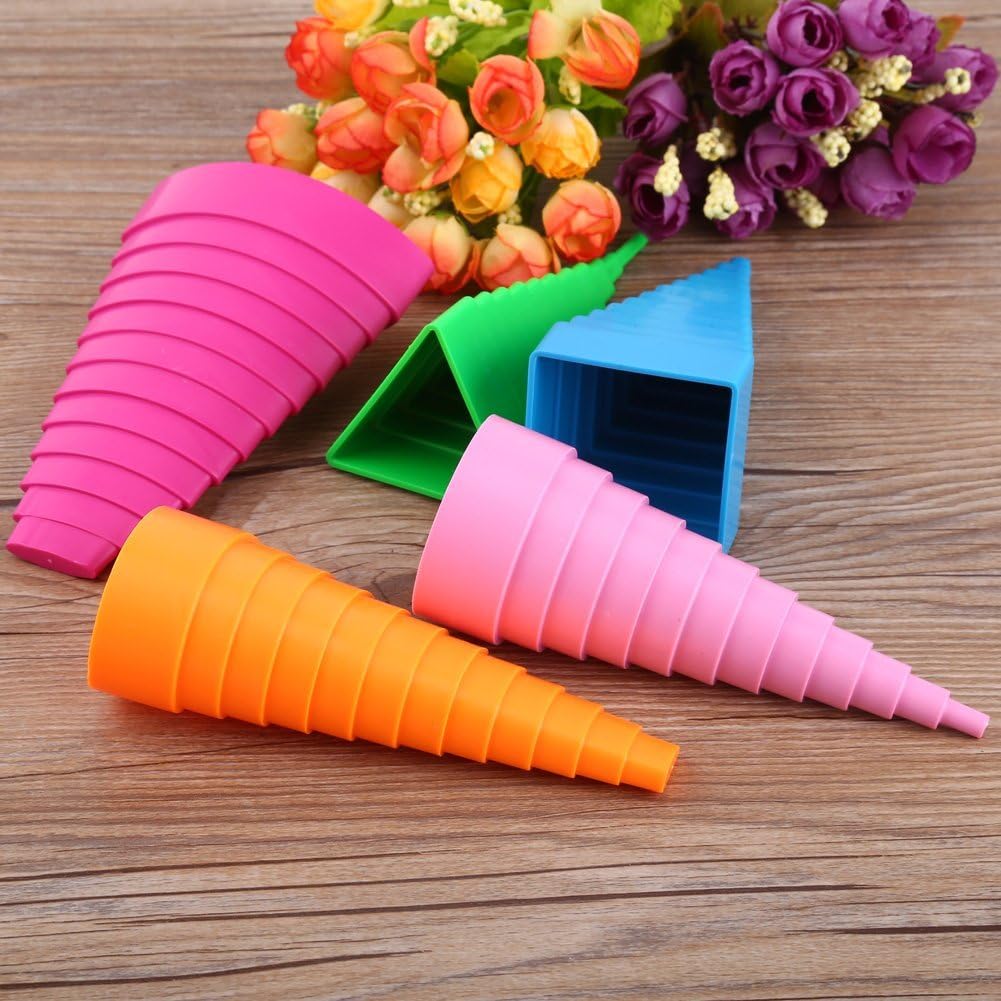 Bordes Quilling, Color Mixto 5 Formas de Papel Quilling Border Buddy Paper Craft Tool DIY Quilled Creación