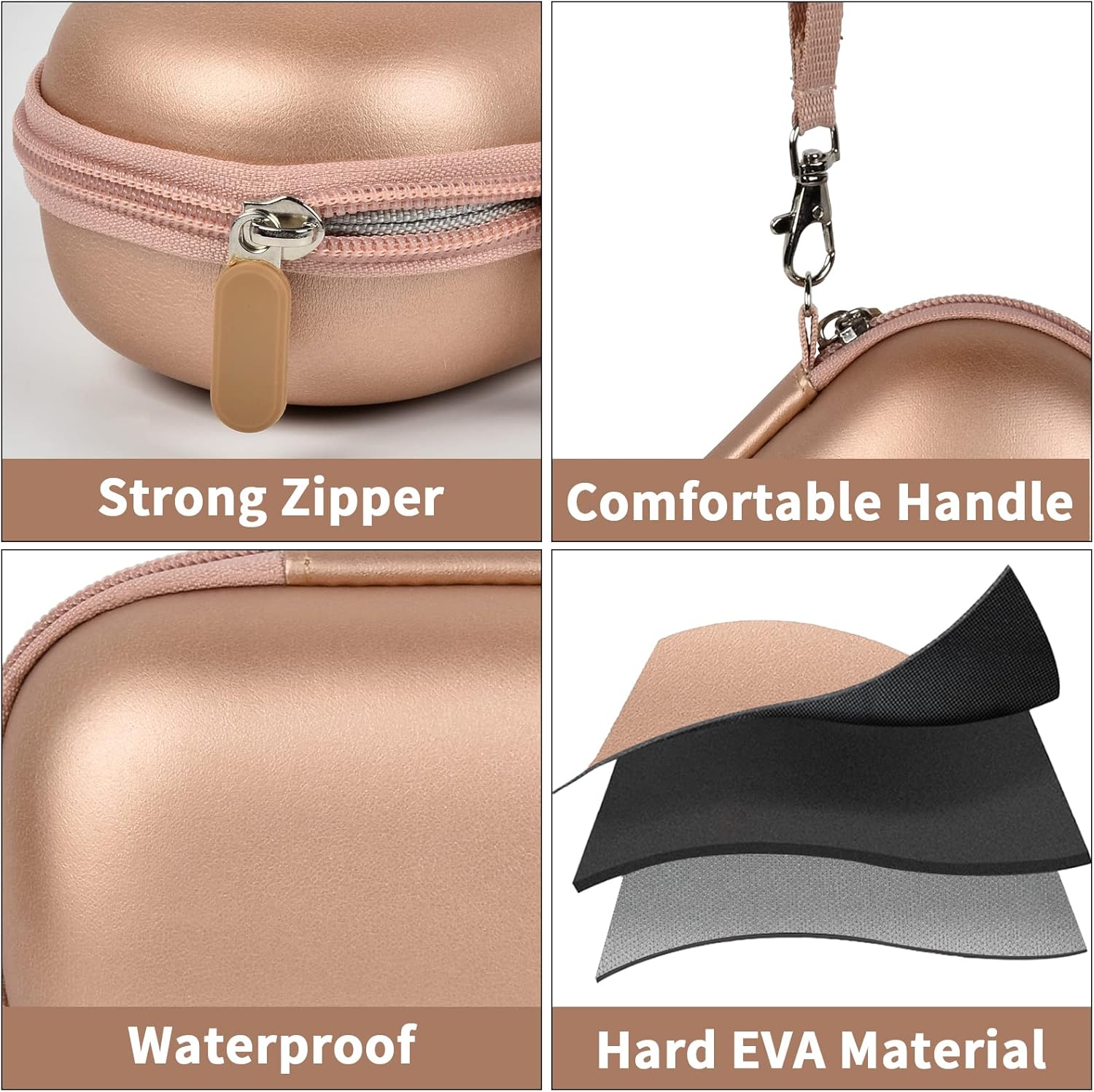 Estuche portátil 2 en 1 para lentes de contacto y funda para lentes, estuche de contacto de viaje con kit de almacenamiento de remojo incluido