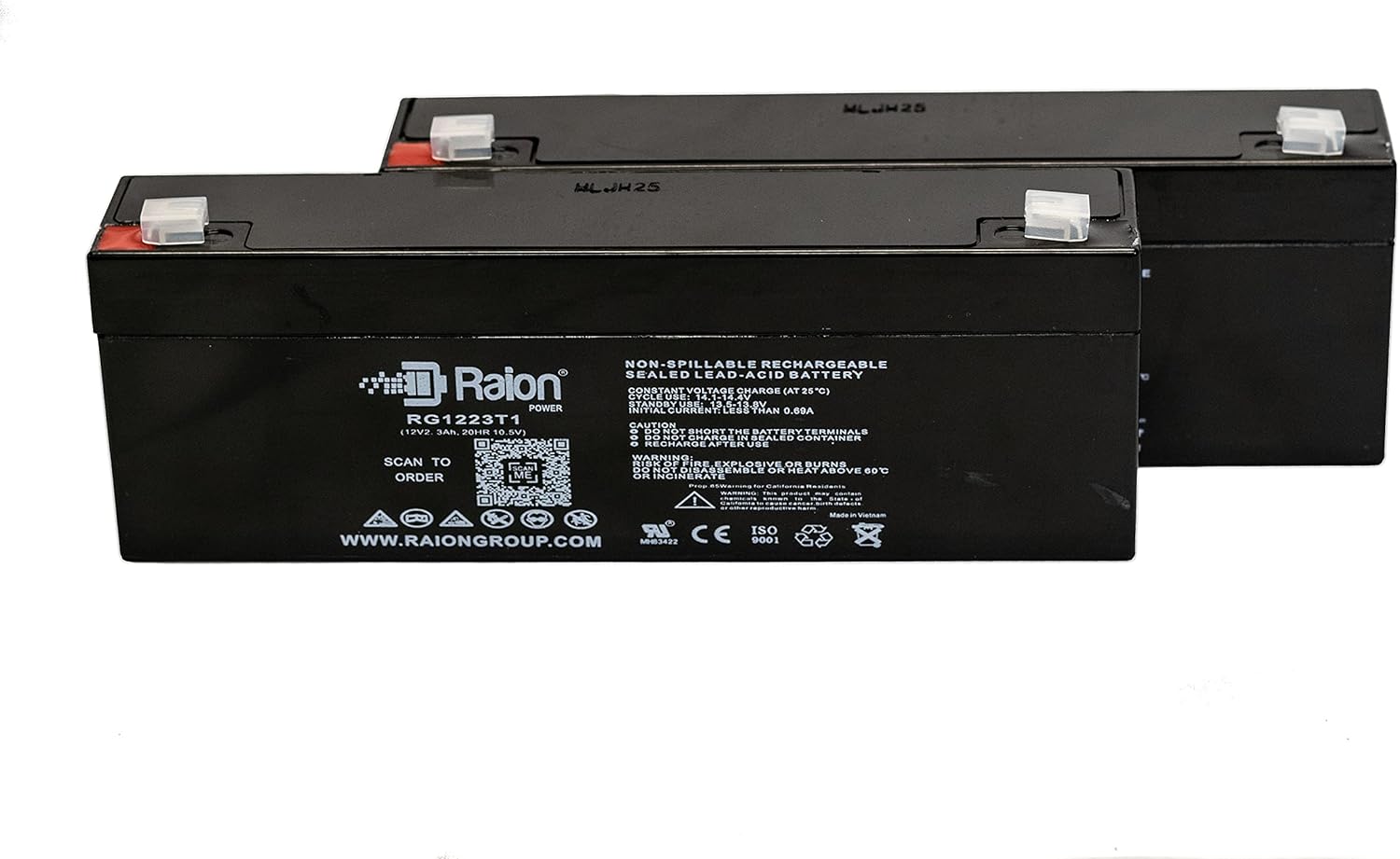 12V 2.3Ah Replacement AGM Battery for Hoyer HPL-P – 2 Pack