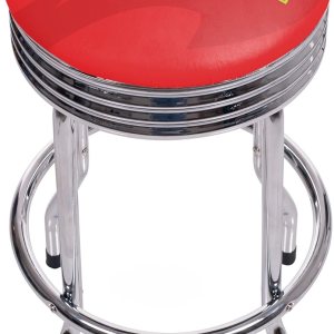 Trademark Gameroom NBA1005-AH2 NBA Taburete de bar acanalado cromado – Fade – Atlanta Hawks Trademark Gameroom NBA1005-AH2 NBA Taburete de bar acanalado cromado – Fade – Atlanta Hawks