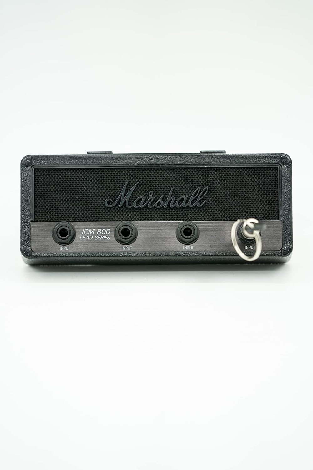 Soporte para llaves de amplificador de guitarra con licencia Marshall Stealth Jack, incluye 4 llaveros de enchufe de guitarra y 1 kit de montaje en