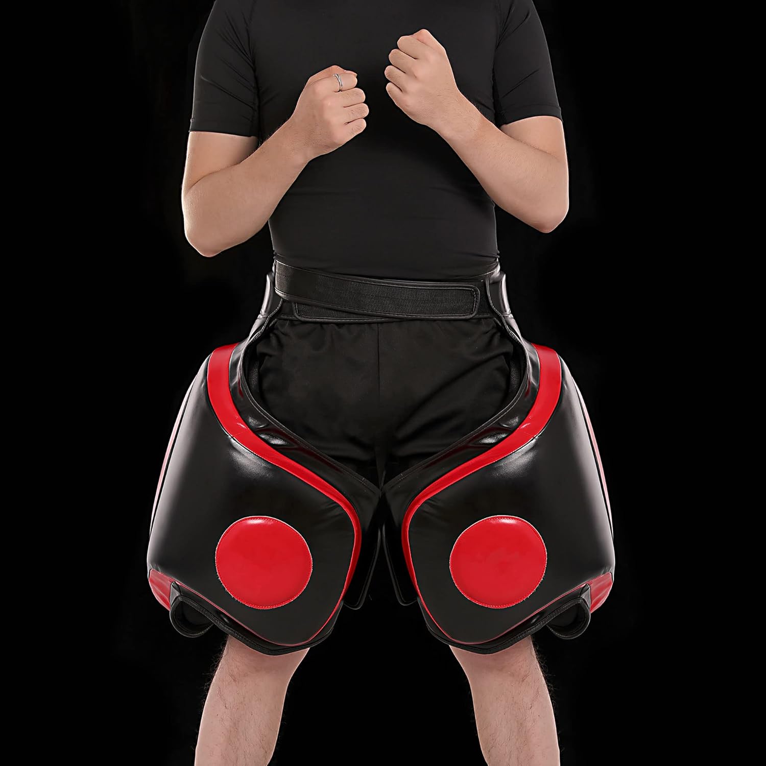 Muay Thai – Almohadillas para muslos de kickboxing, almohadilla para piernas para artes marciales, entrenador, entrenador de taekwondo, equipo de
