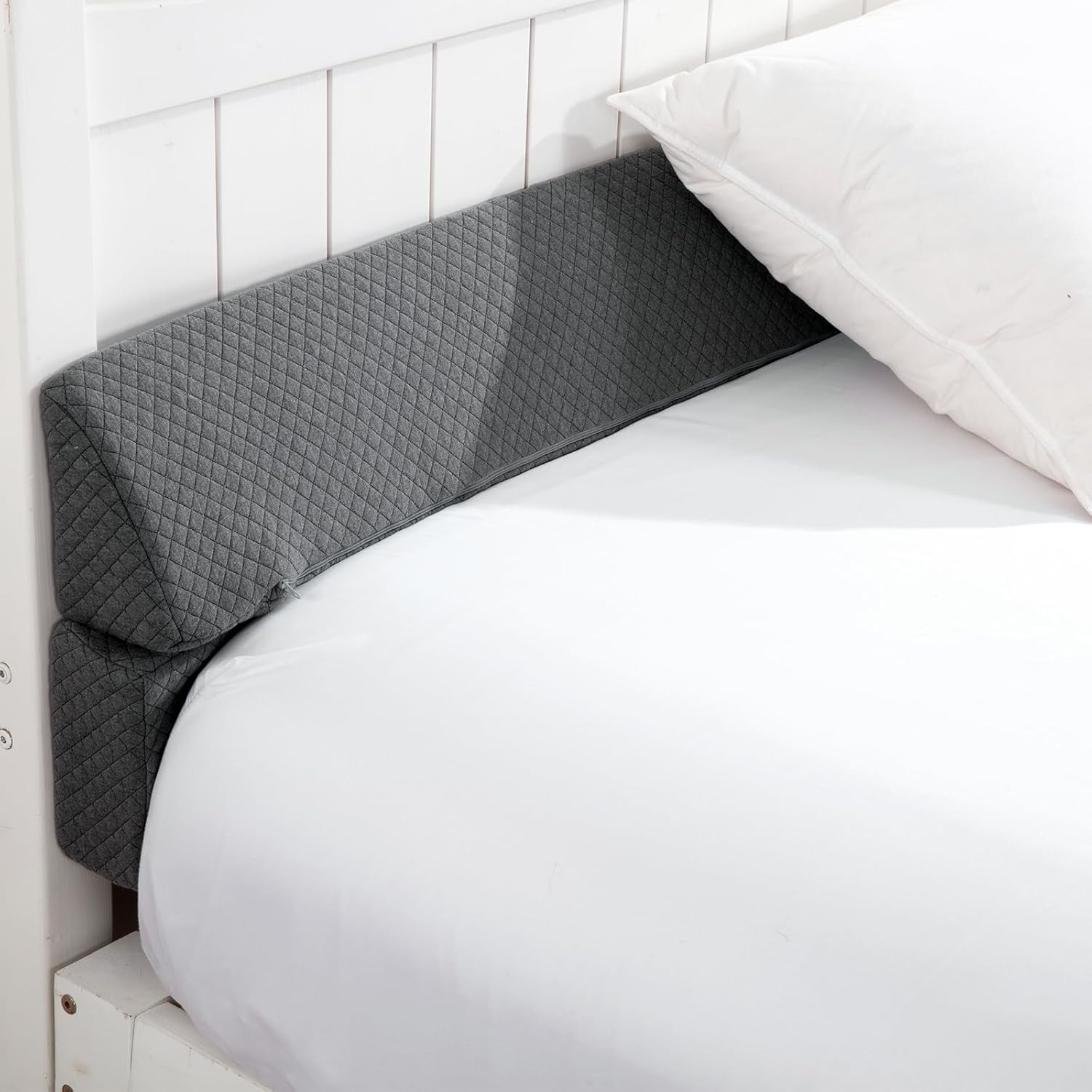 MABOZOO Almohada de cuña para espacio de cabecero, relleno de espacio de cama tamaño Queen, almohada plegable de cuña para cabecero, relleno de cuña