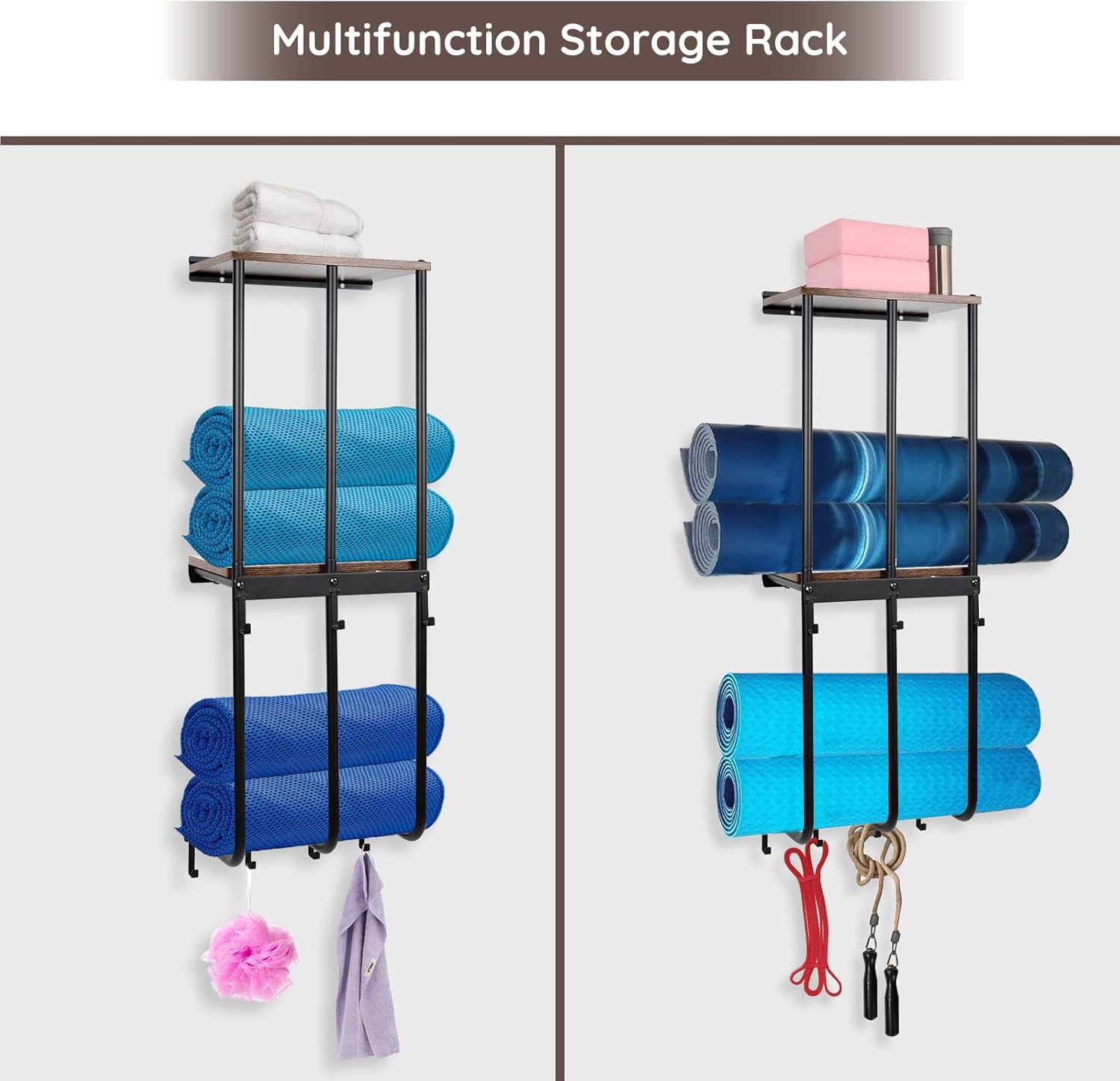Estante de almacenamiento de pared para silla de campamento para garaje, soporte para silla de campamento, organizador de silla de césped de pared,