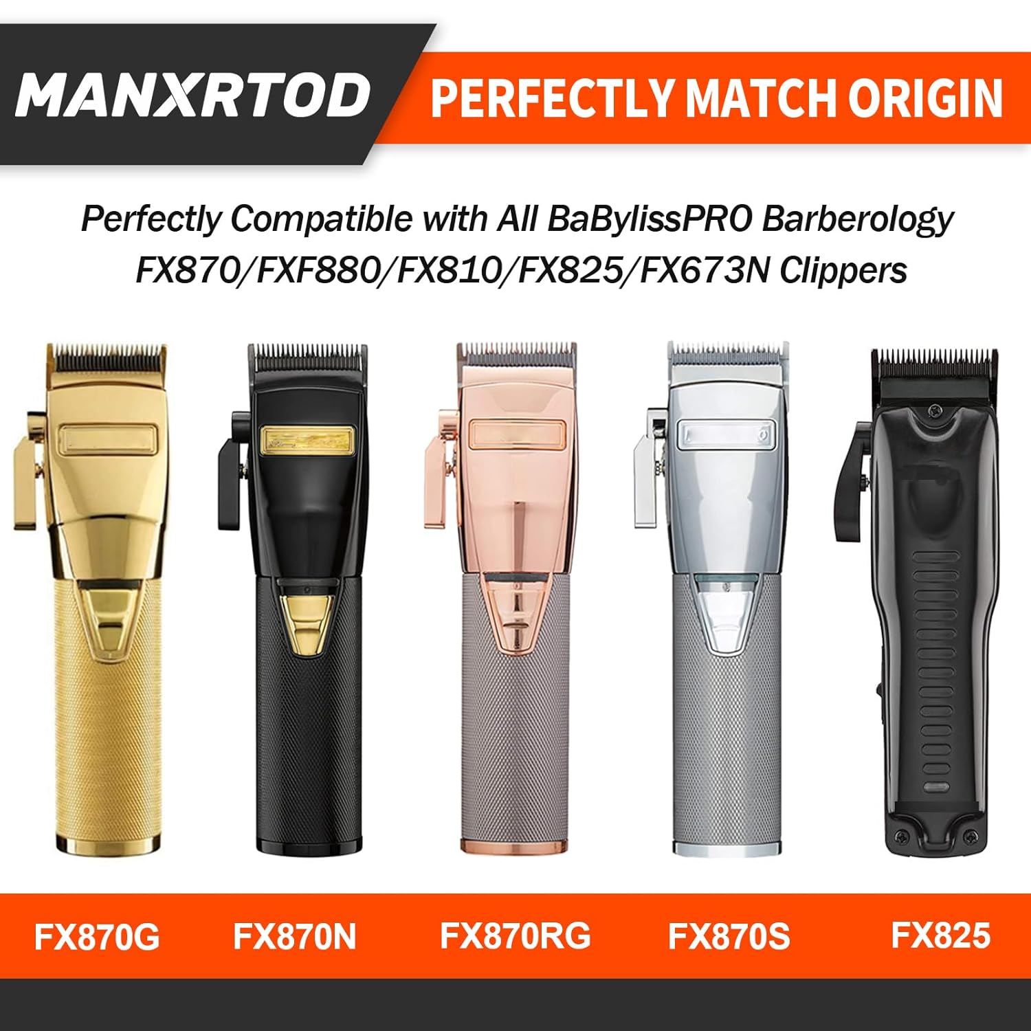FX8010B – Cuchilla de repuesto para modelos BaBylissPRO FX870, FX890, FX825, FX673, cuchilla de repuesto de grafito compatible con cuchillas