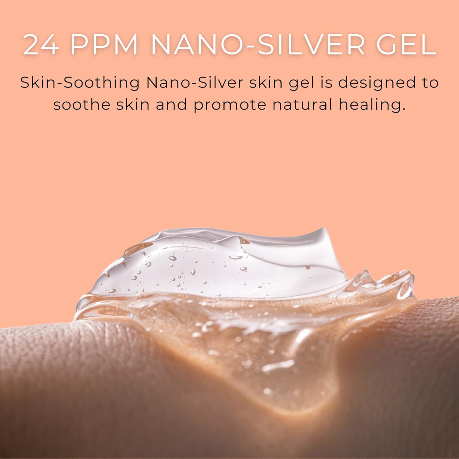 OPTIVIDA Crema de gel de plata coloidal para el cuidado de heridas, curación tópica natural de la piel  Gel tópico de nano-plata para heridas,
