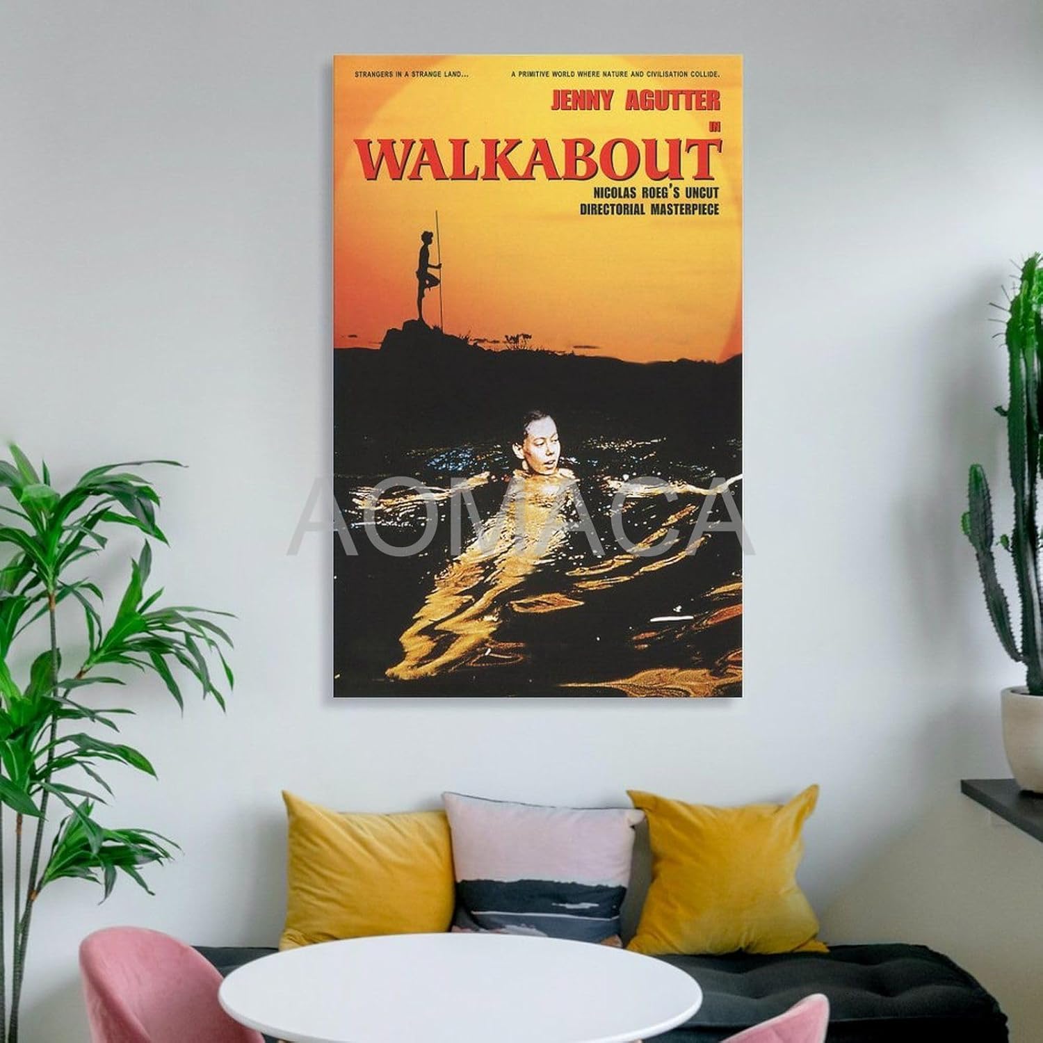 Póster de película Walkabout 2 lienzos, pintura de pared, póster para dormitorio, sala de estar, decoración de 12 x 18 pulgadas (11.8 x 17.7 in)