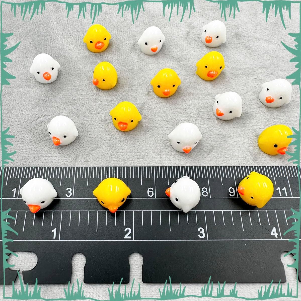 Mini figuras de pollo, 60 piezas de resina en miniatura de pollo, adornos de pollos pequeños, animales, modelo de hadas, jardín en miniatura, musgo,
