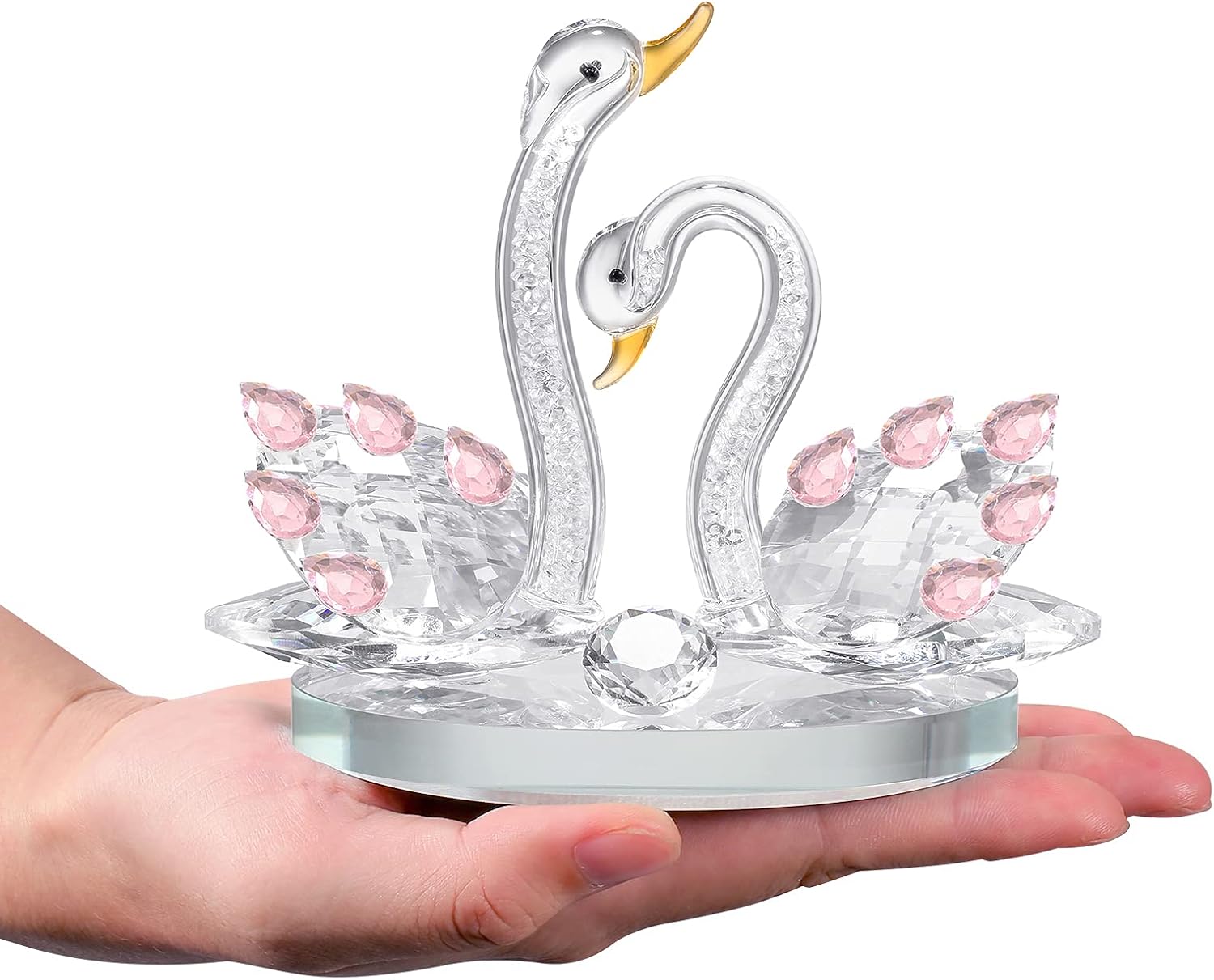 Cisne de cristal, regalo de cumpleaños, regalo de boda, día festivo, Navidad, regalo de Acción de Gracias, regalo para novia, regalo para esposa,
