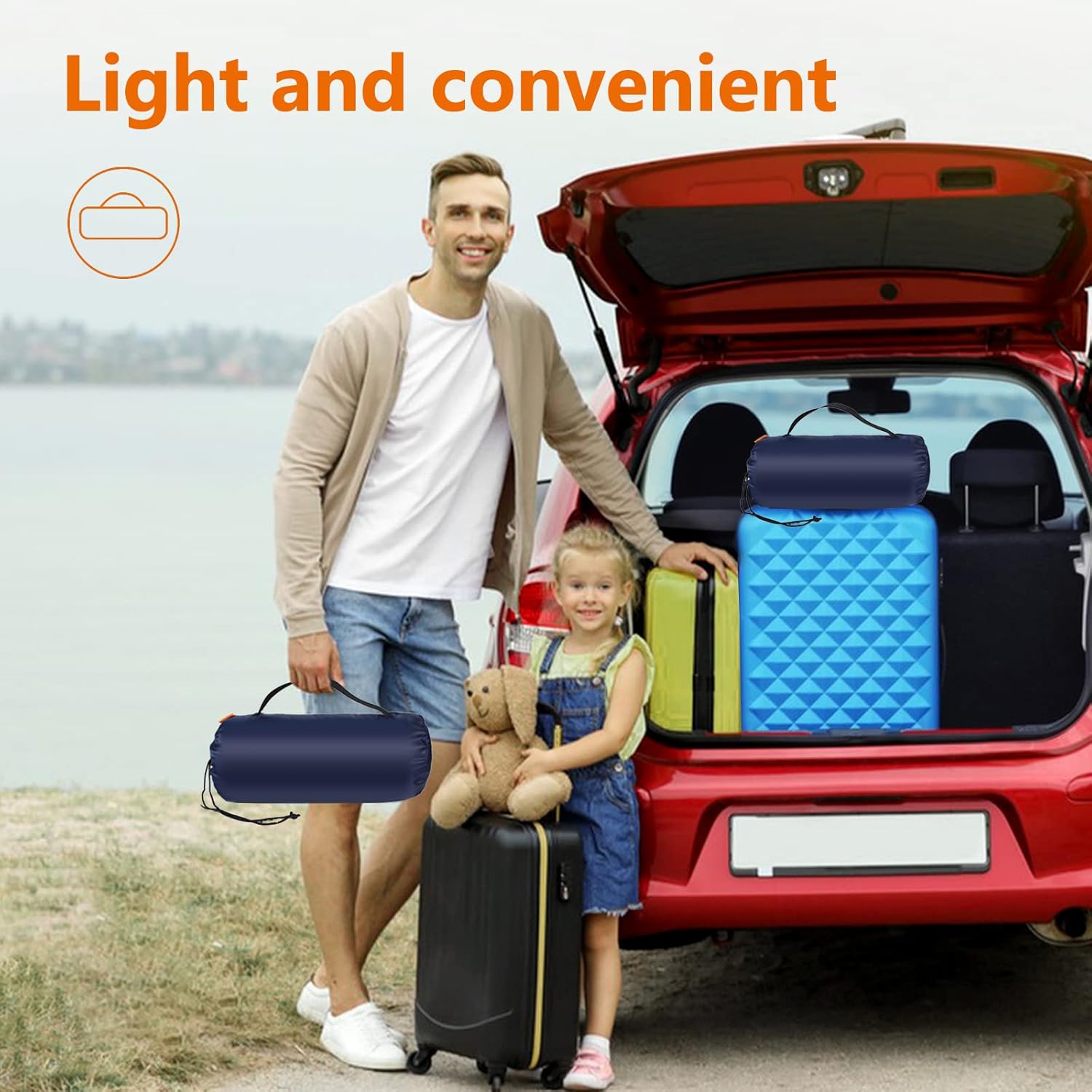 Sojoy Manta impermeable para acampar al aire libre, forro polar, resistente al viento, para eventos deportivos, automóvil, viajes, playa (60 x 80
